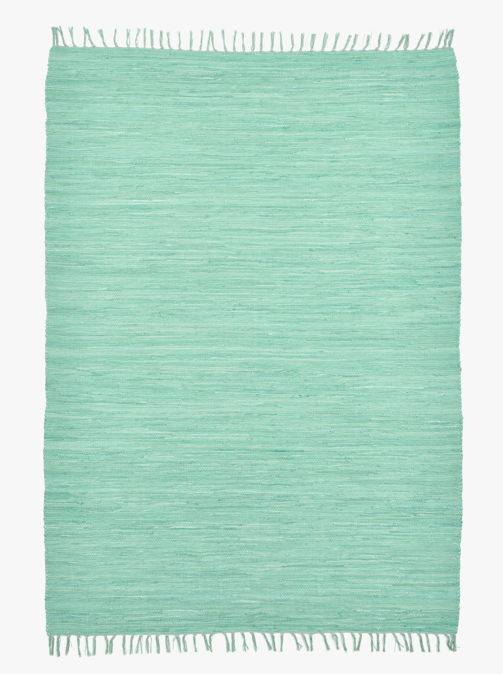 Theko Handwebteppich - mint