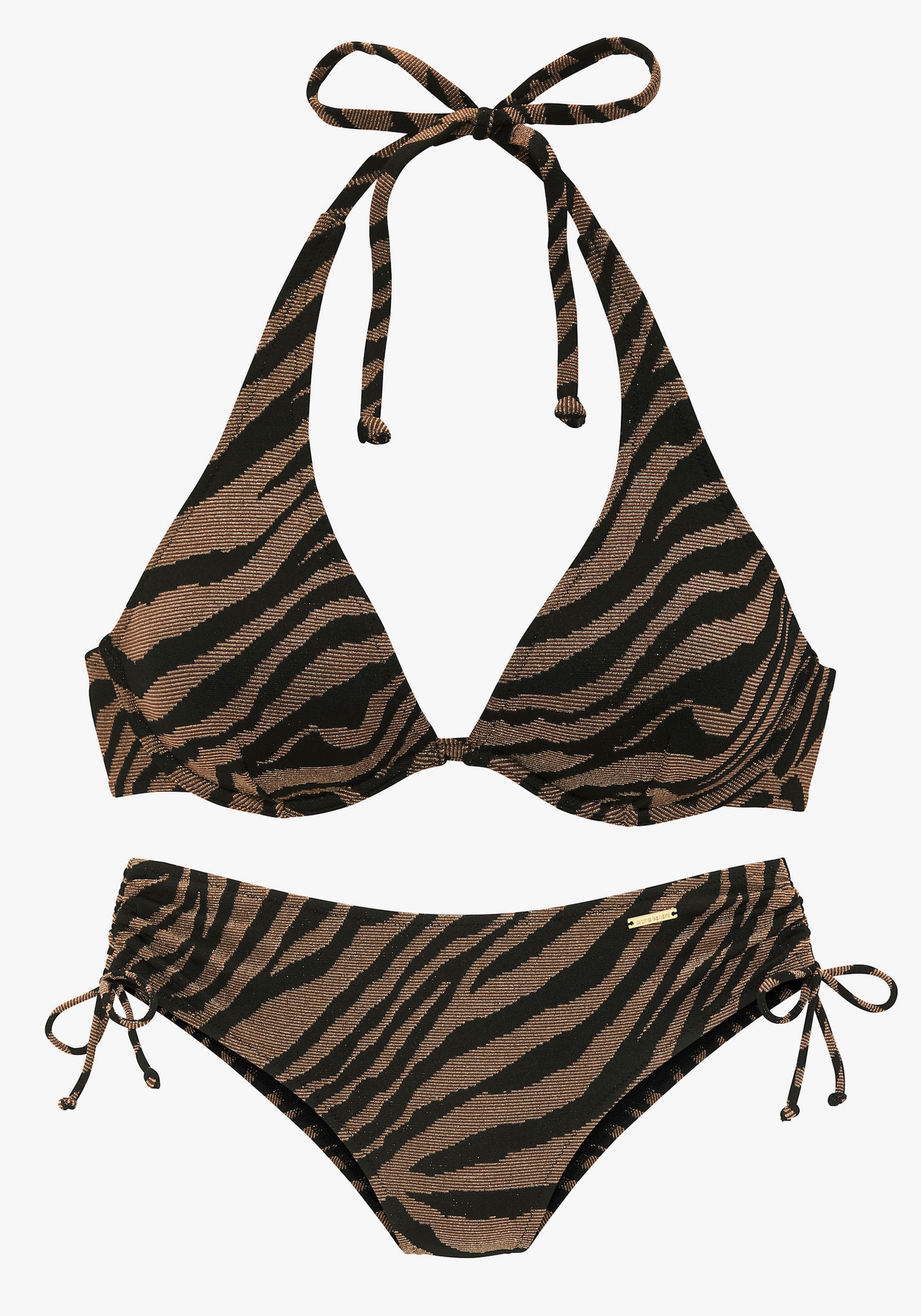 Bruno Banani Bügel-Bikini - schwarz-gold