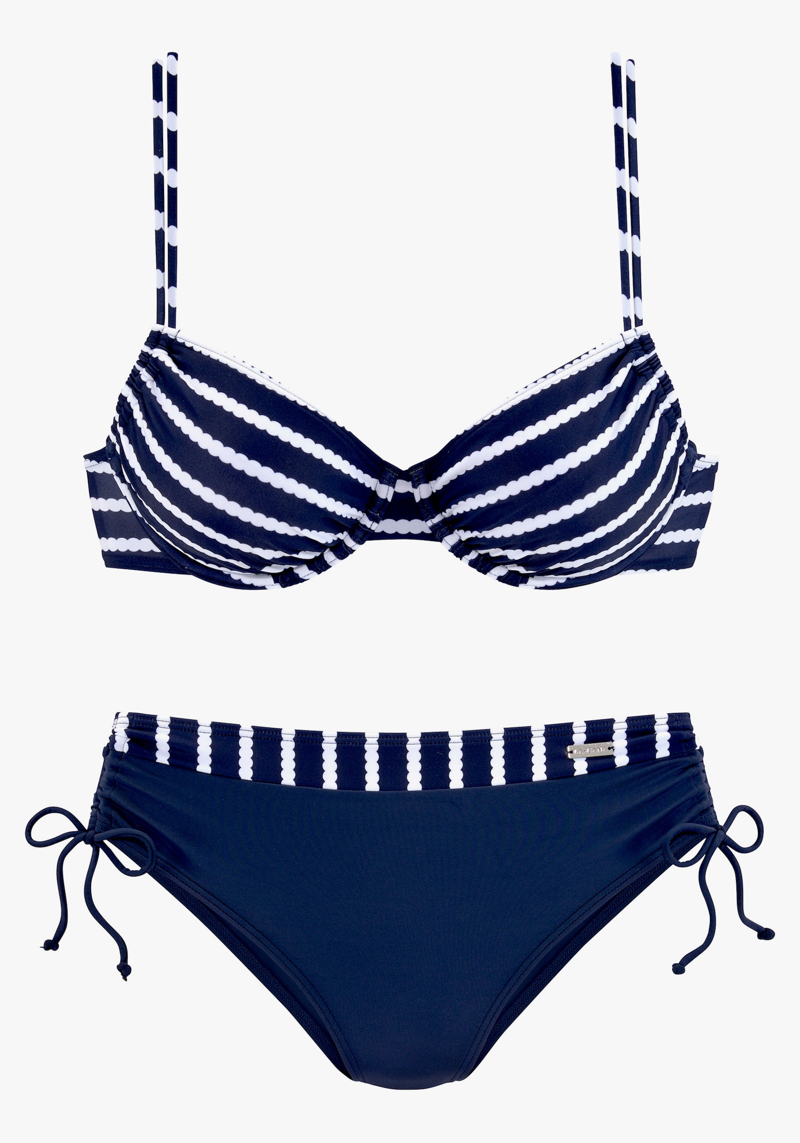 LASCANA Bügel-Bikini - marine-weiß