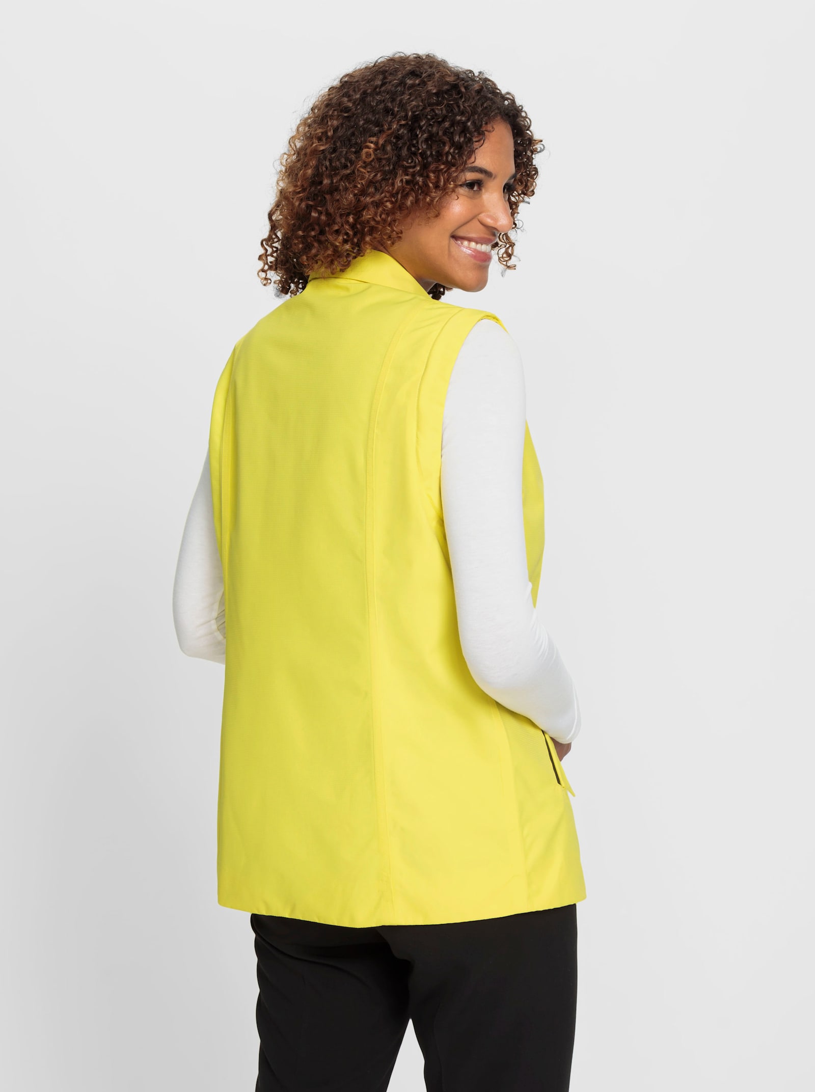 Funktionsjacke mit abnehmbaren Ärmeln - limone