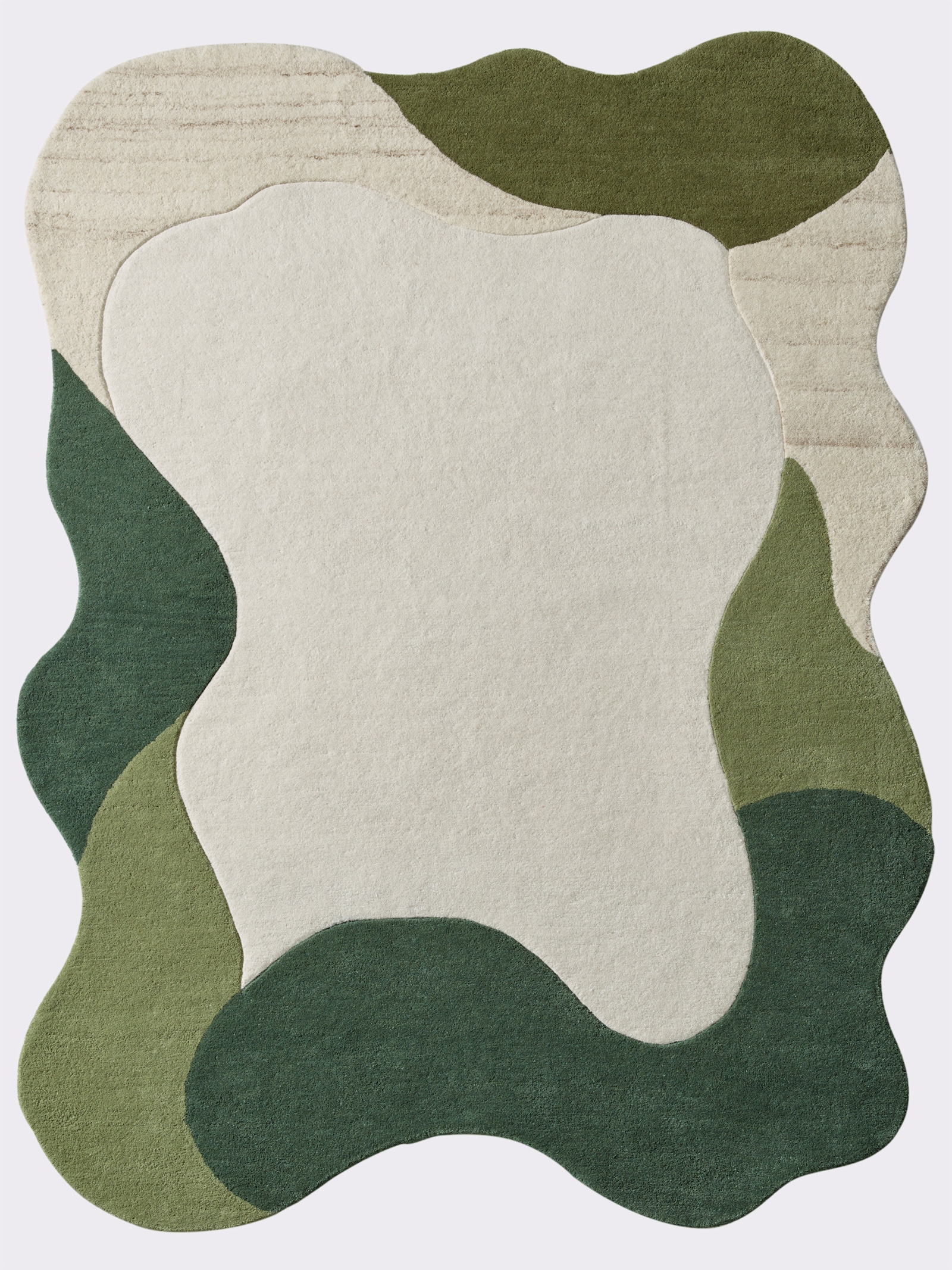 heine home Tapis - vert-écru chiné