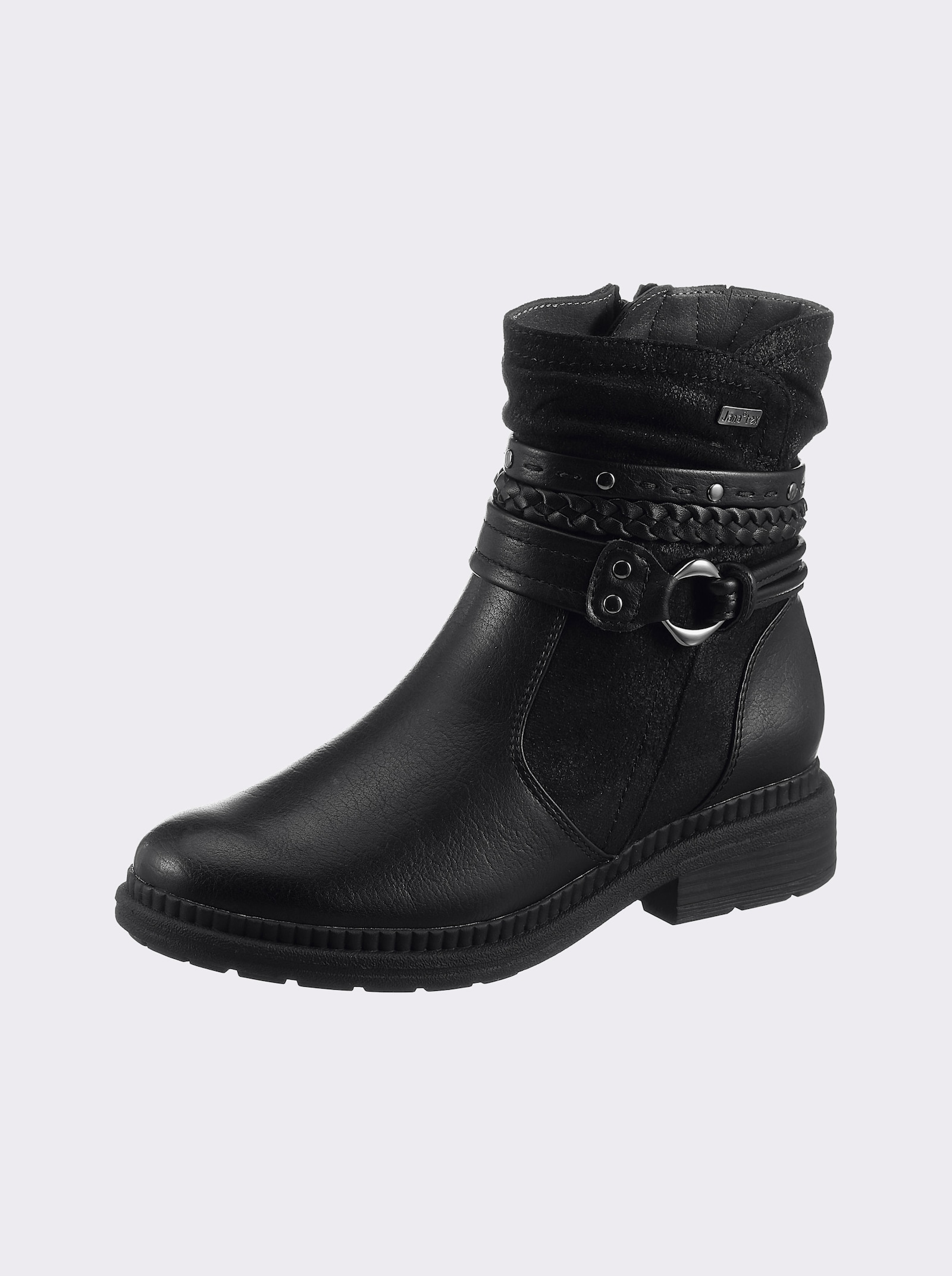 Jana Stiefelette mit Polsterung - schwarz