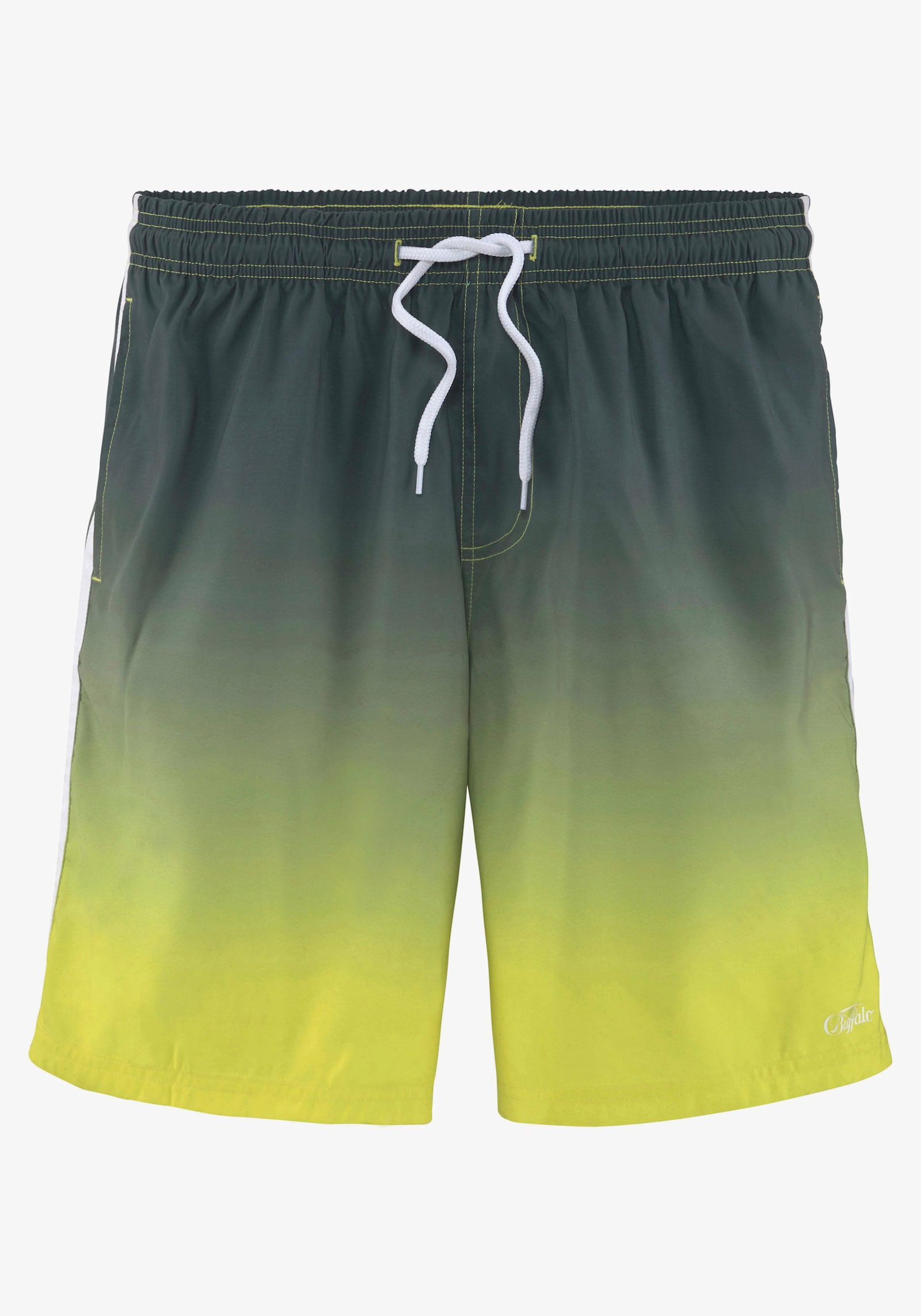 Buffalo Badeshorts - grau-gelb