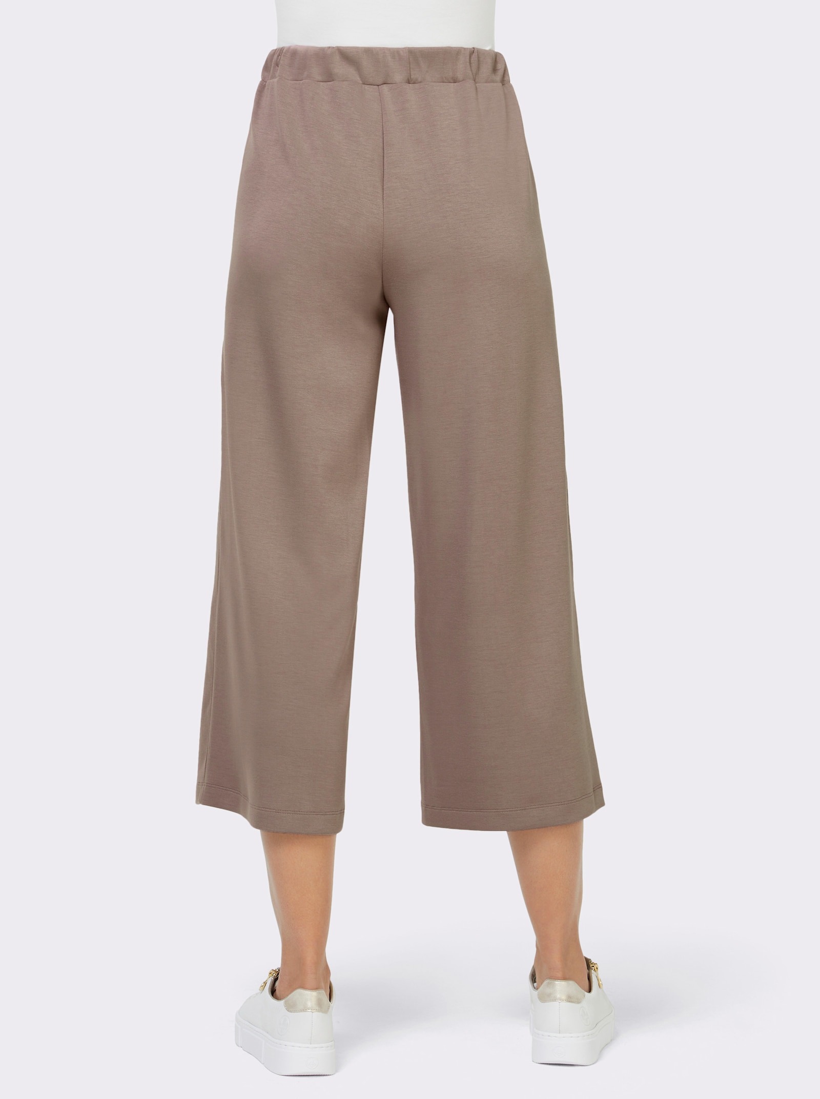Culotte met comfortband achter - taupe