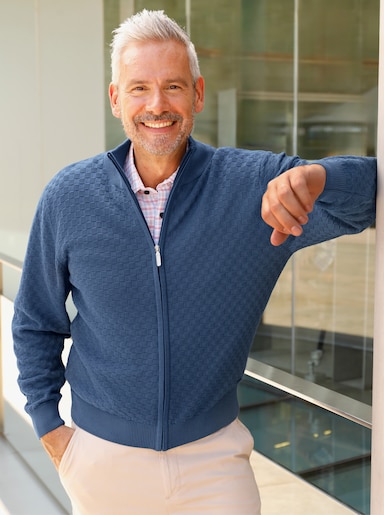 Marco Donati Strickjacke - jeansblau