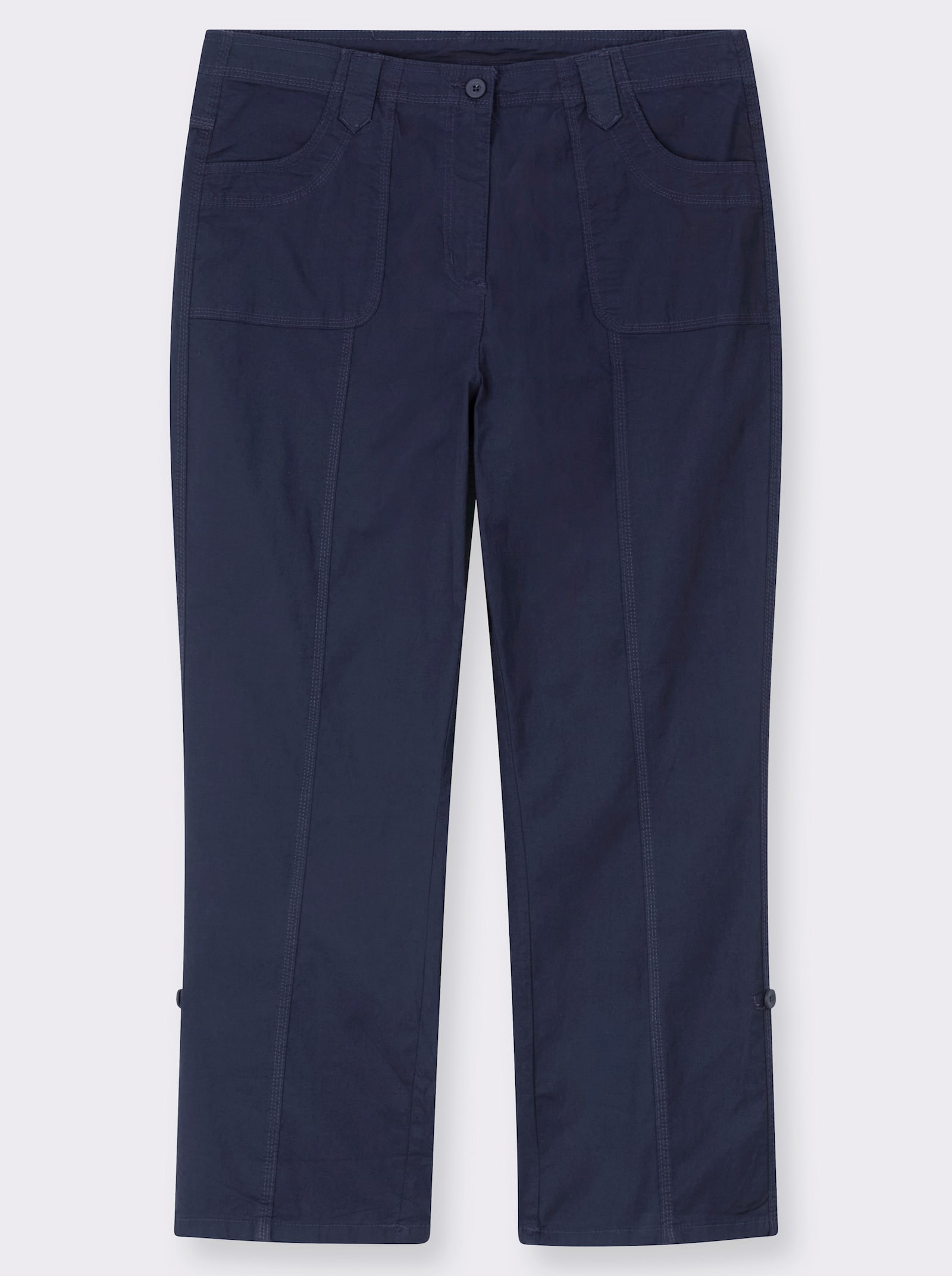 Hose mit krempelbaren Beinen - marine