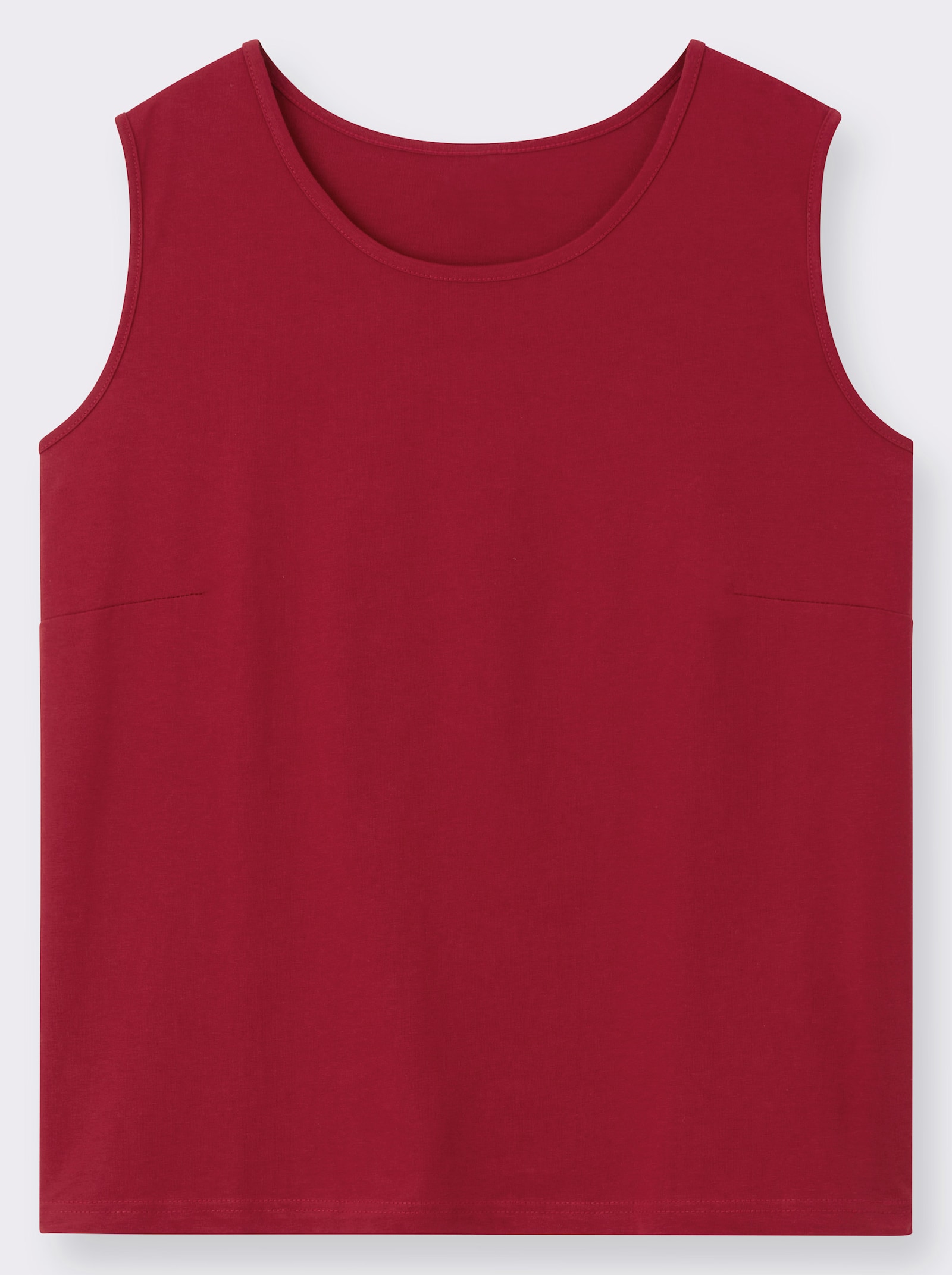 Trägertop mit Rundhals-Ausschnitt - rot