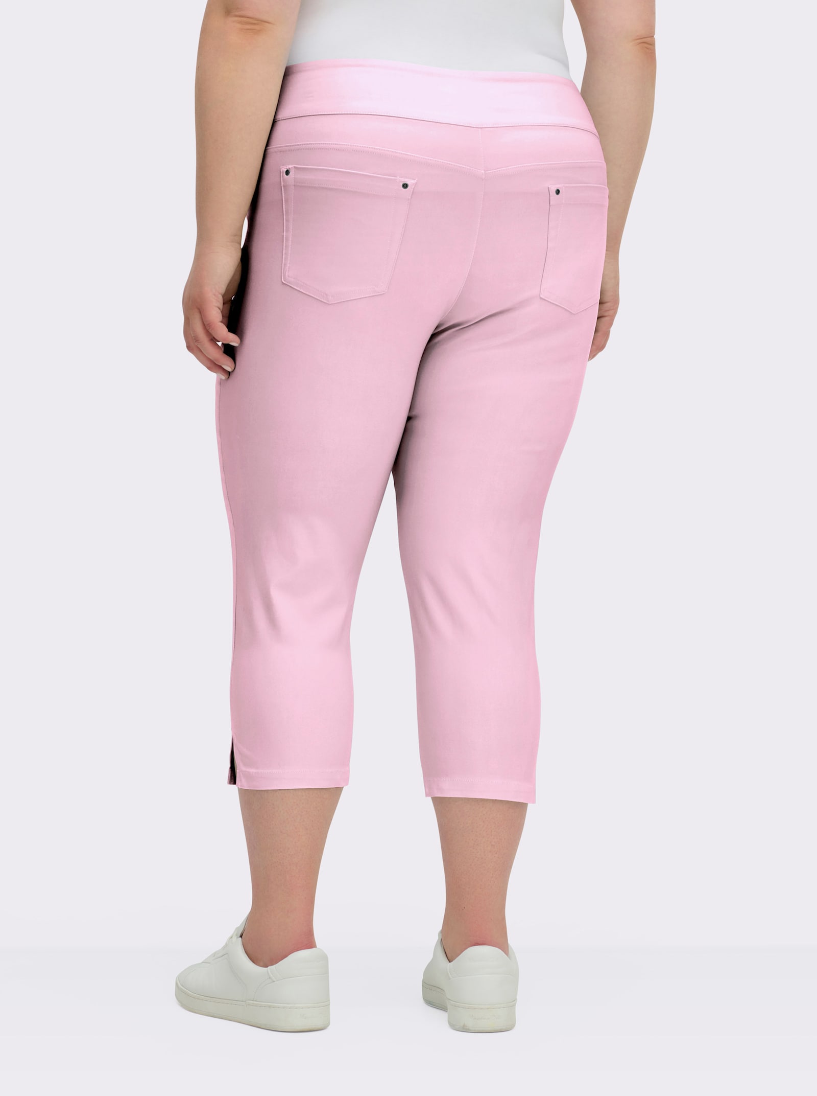 Stretch-Hose in Wadenlänge - rosé
