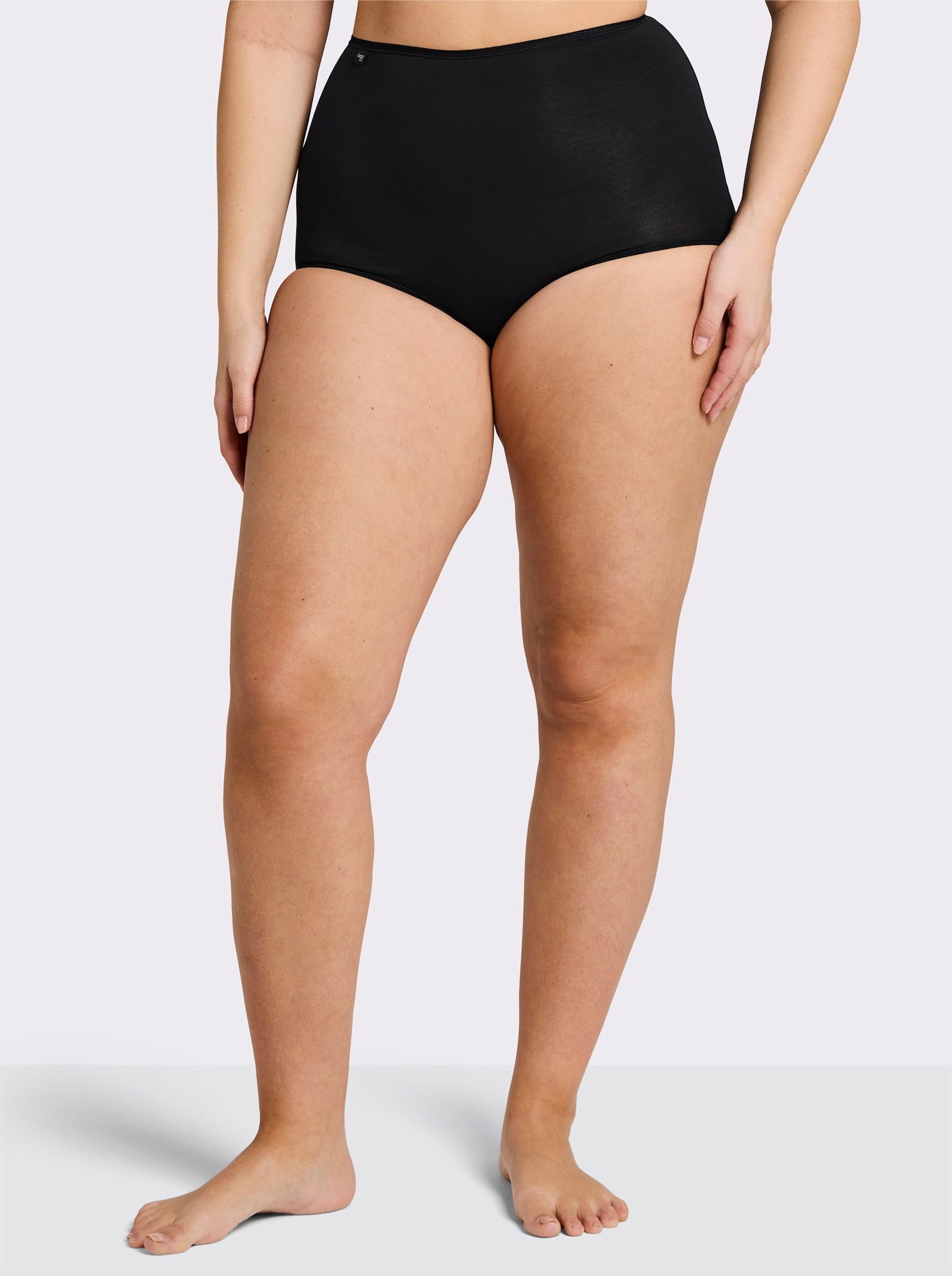 Sloggi Taillenslip mit Ziergummi am Bund - schwarz