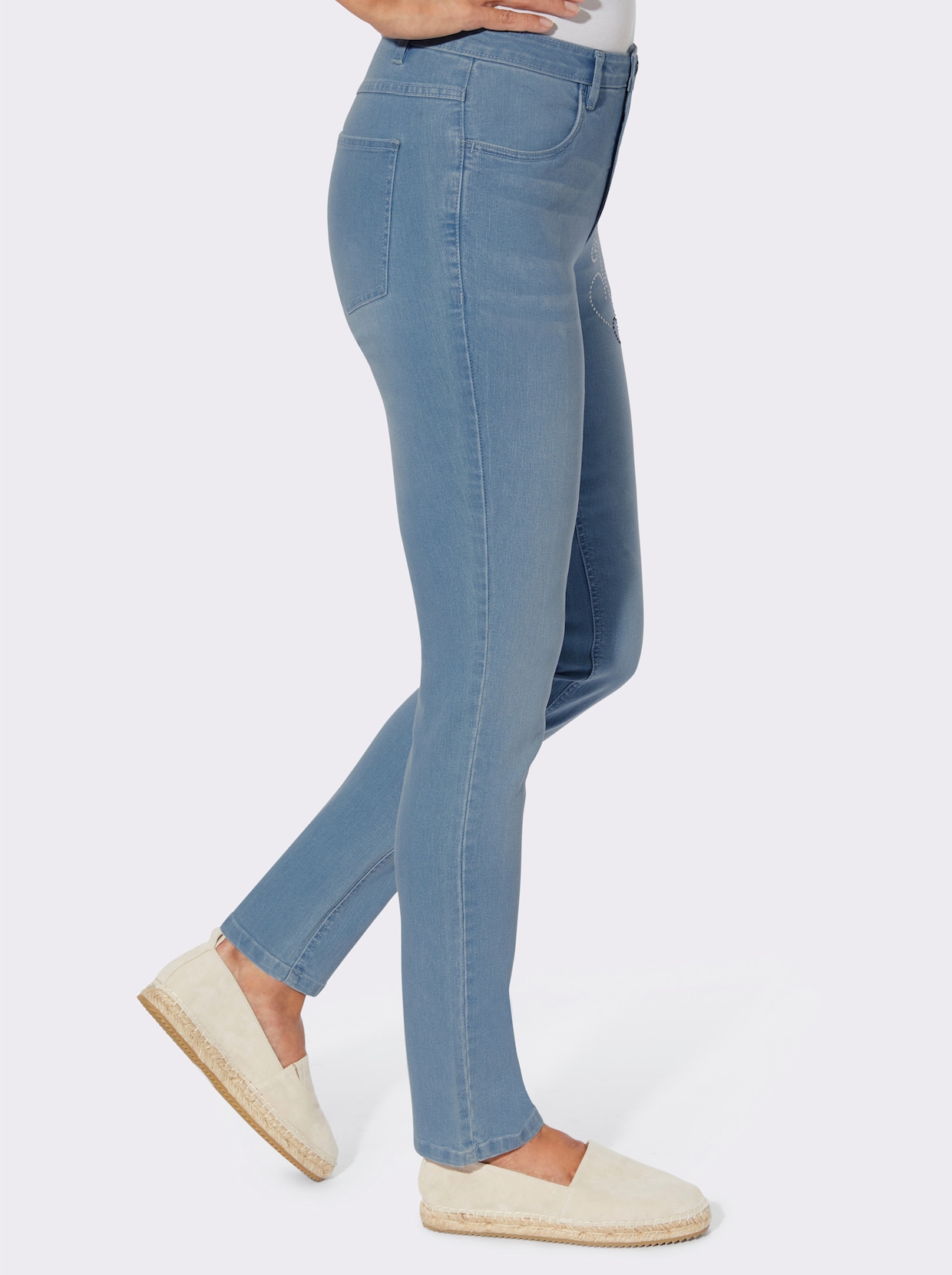 Jeans - blue-bleached