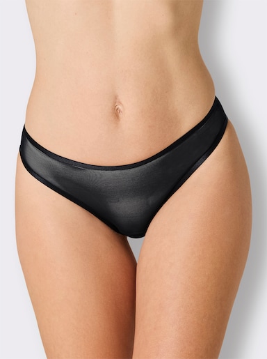Minislip mit flachen Nähten - schwarz