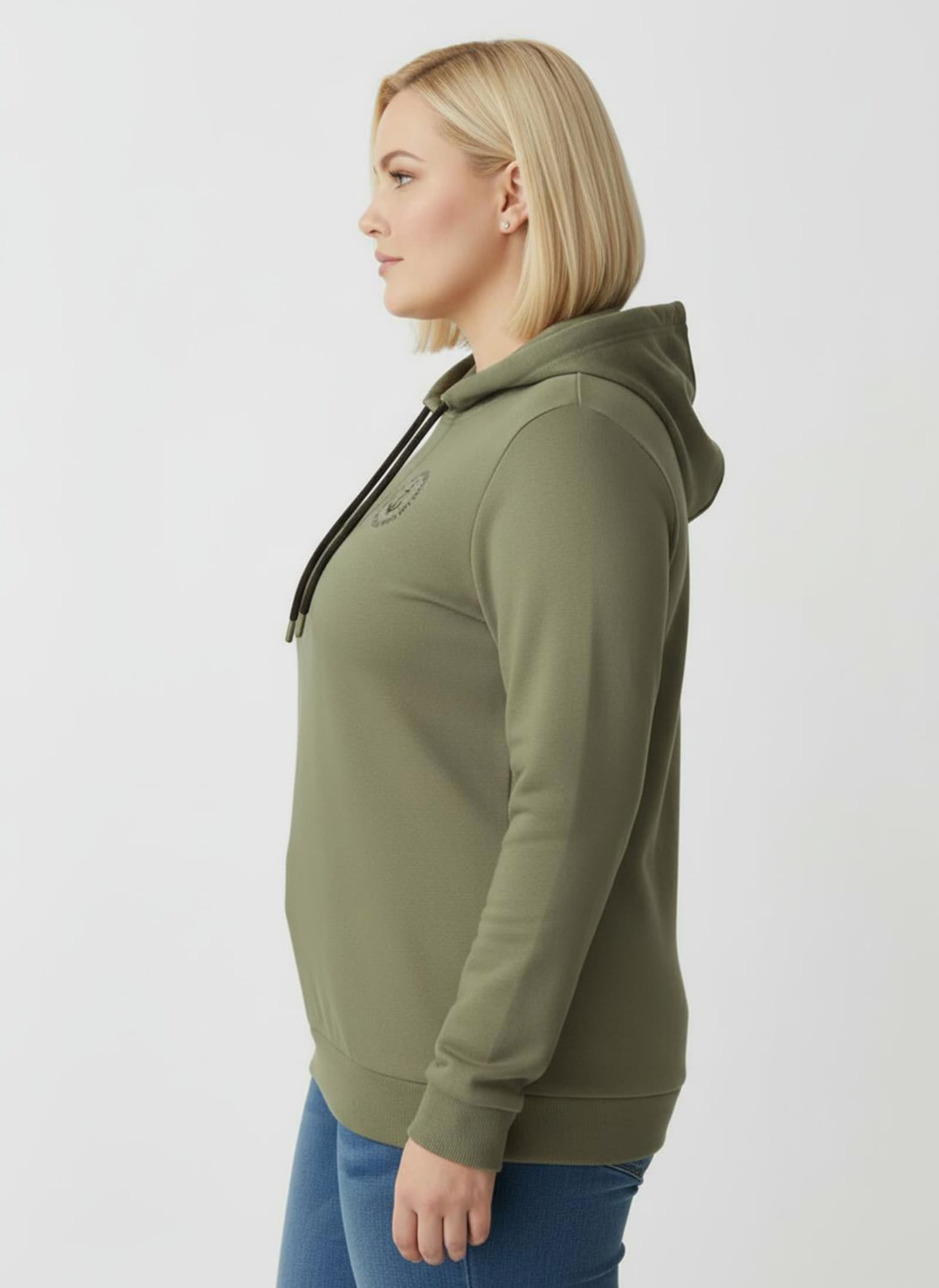 Sweatshirt mit angerauter Innenseite - schilf