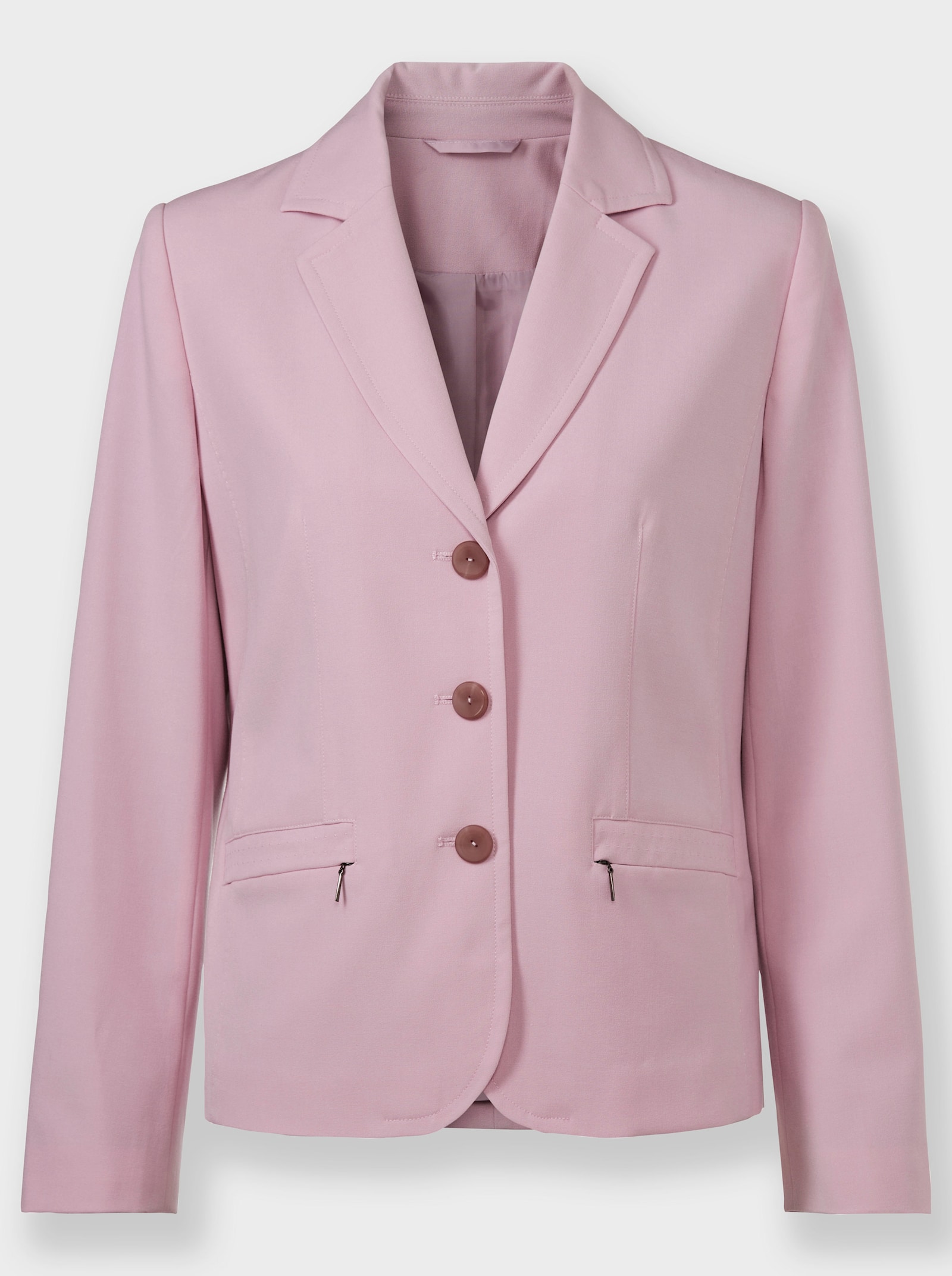 Blazer met sierstiksels - roze