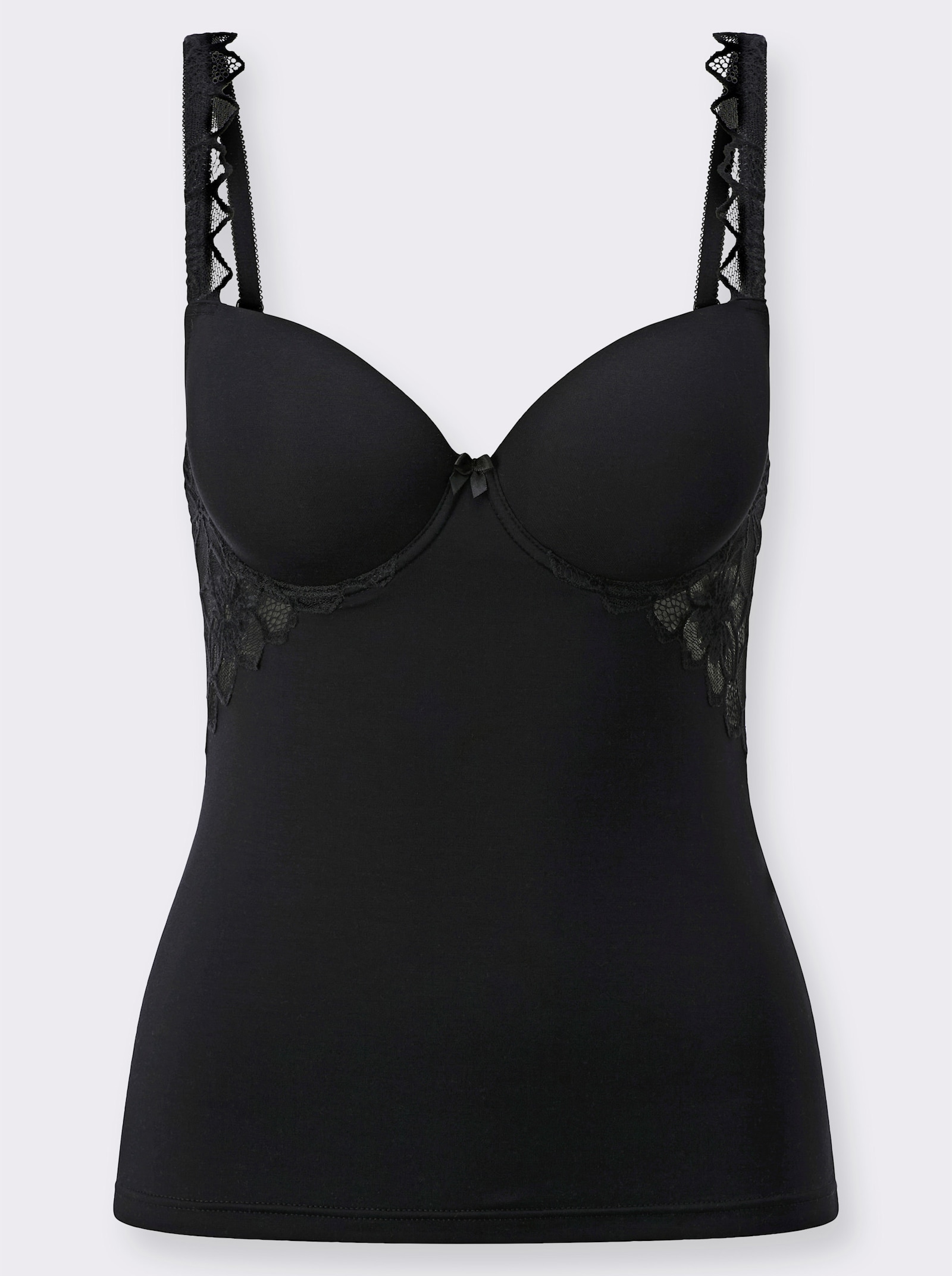 BH-Hemd mit Bügel - schwarz