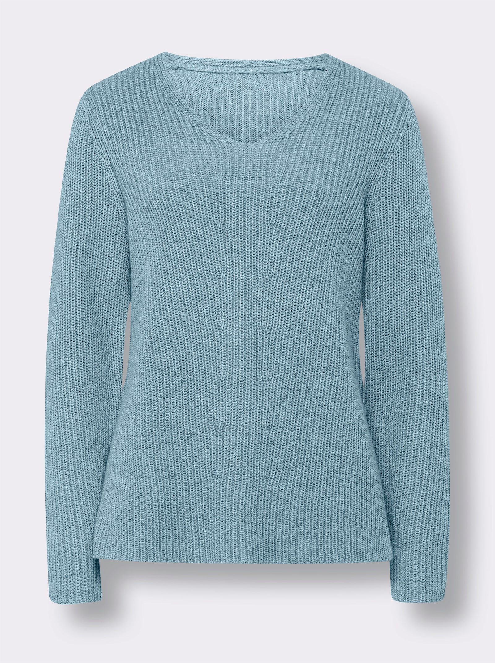 heine Pullover im Rippenstrick - aqua