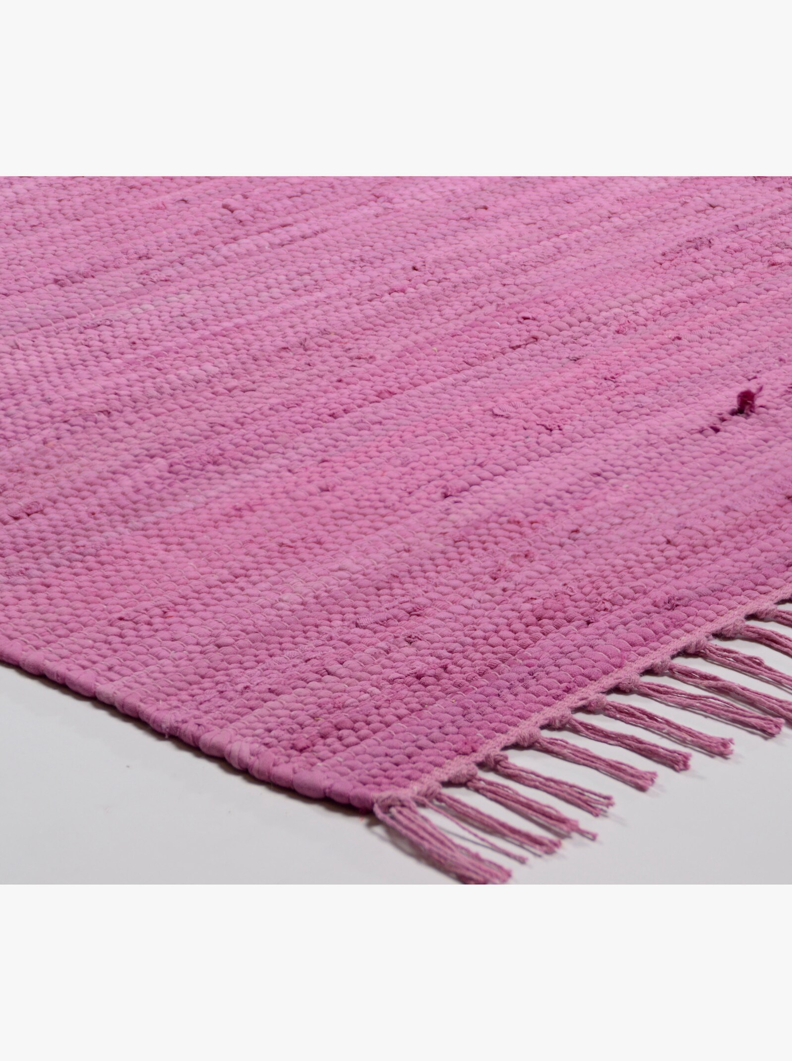 Theko Handwebteppich - pink
