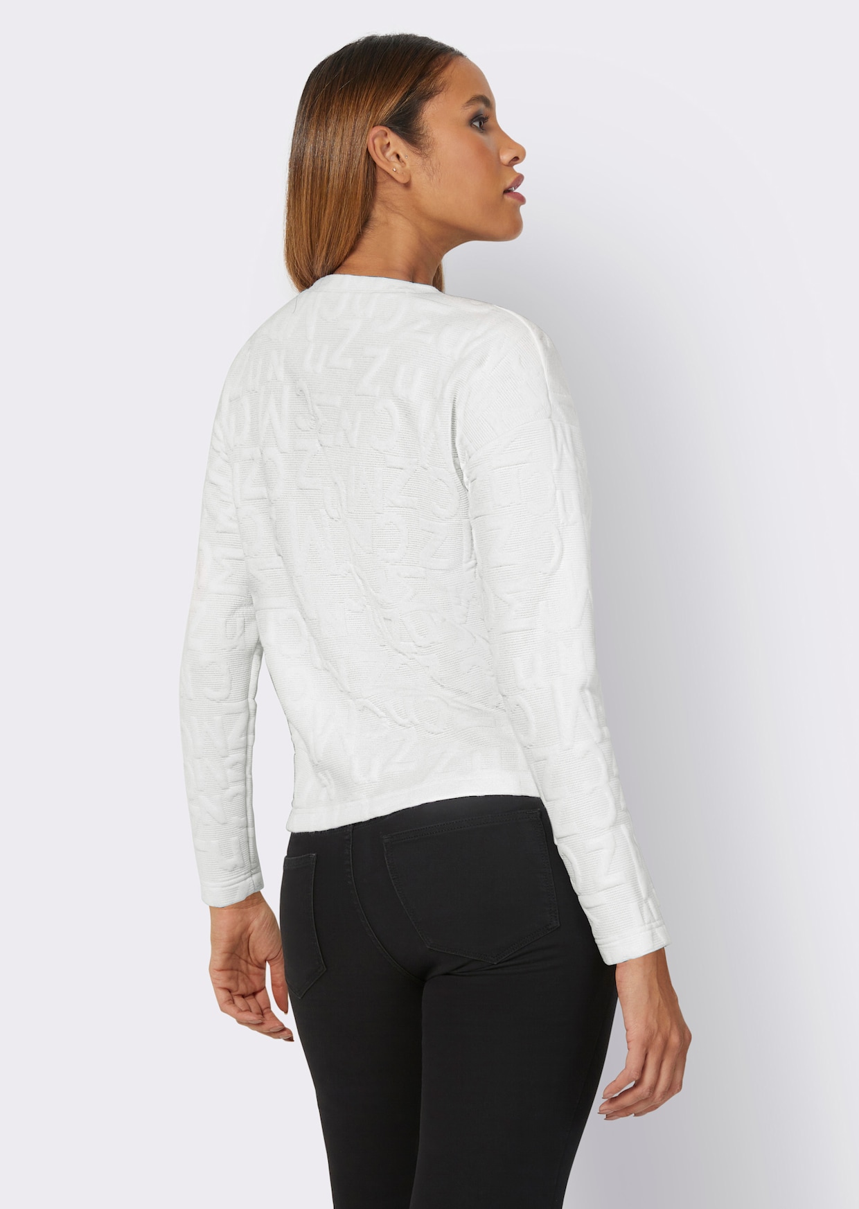 Shirt met lange mouwen - ecru
