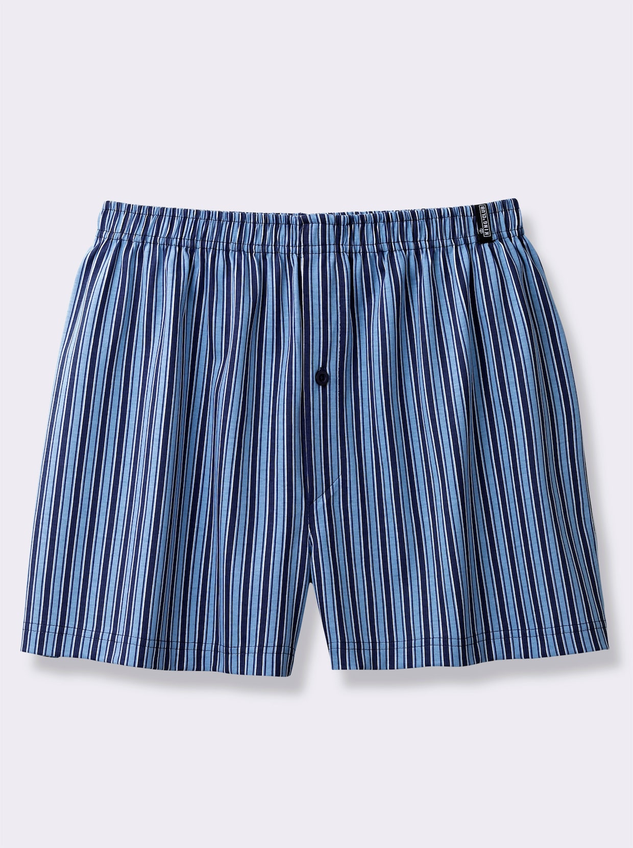 KINGsCLUB Boxershorts - marine gestreept + marine bedrukt + marine geruit