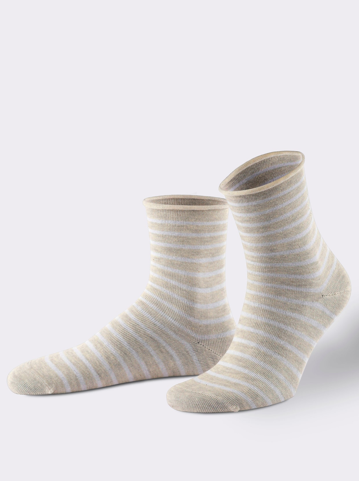 wäschepur Damen-Socken - beige-meliert