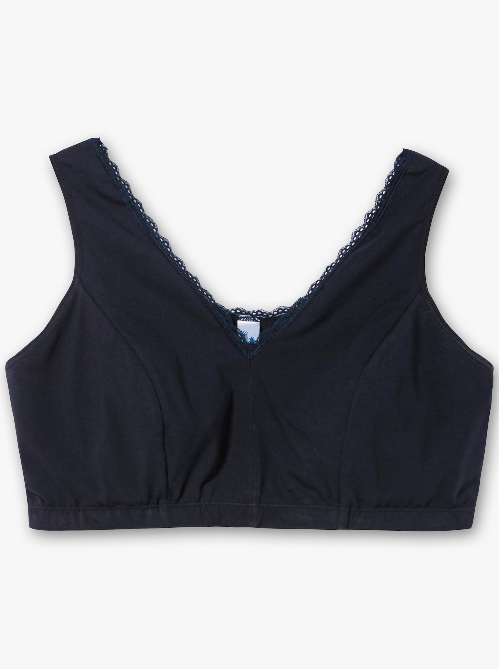 sheego Beugelloze beha in bustiermodel, in set van 2 - marine + lichtblauw