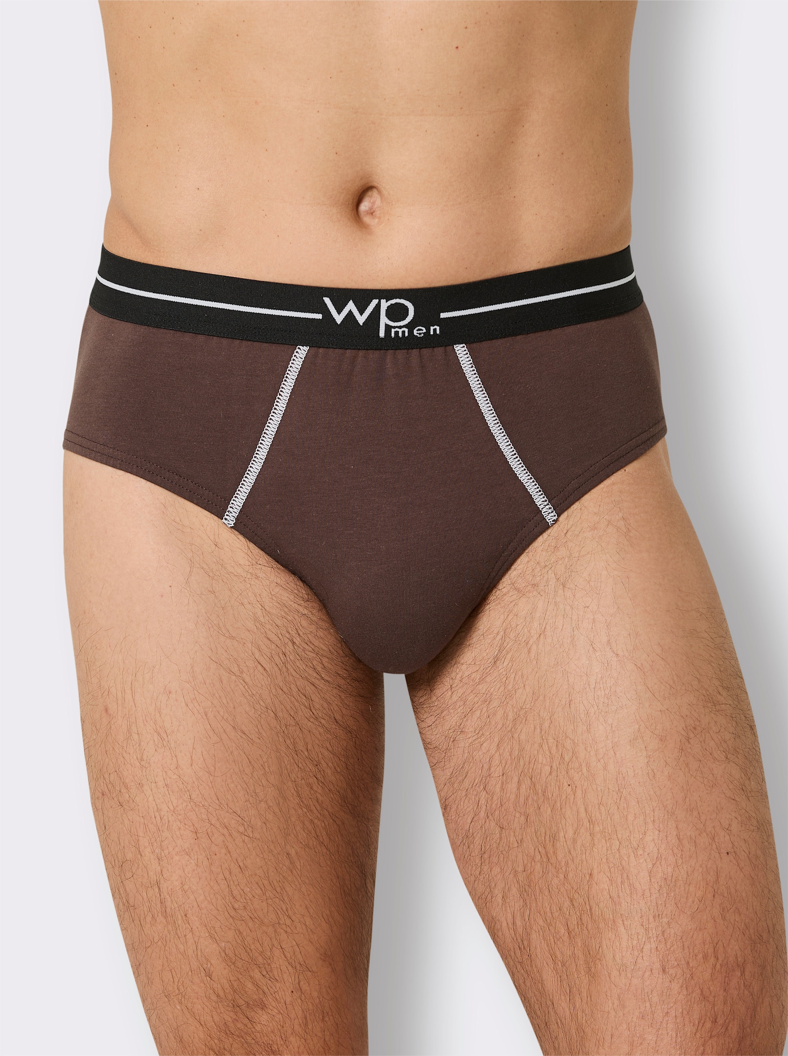 wäschepur men Slip - anthrazit + schoko + schwarz