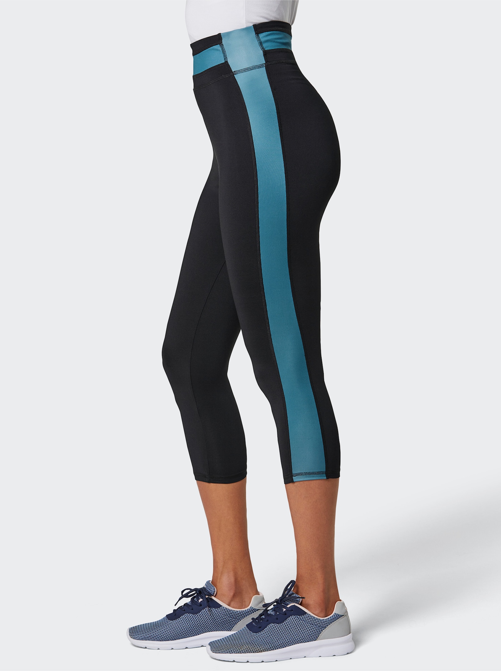 Catamaran Sports Funktionshose in 7/8-Länge - schwarz-topas