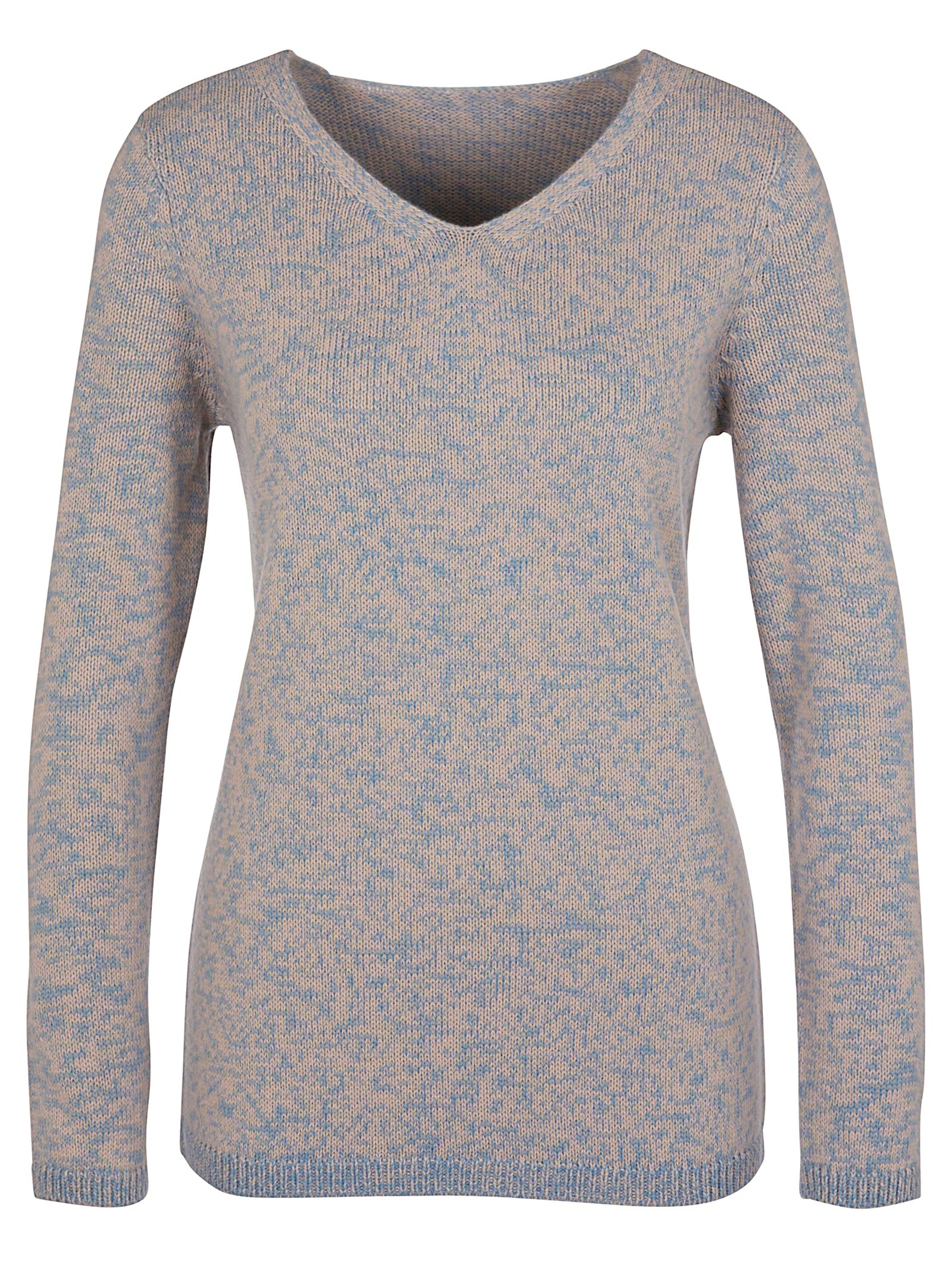 Pullover - beige-meliert