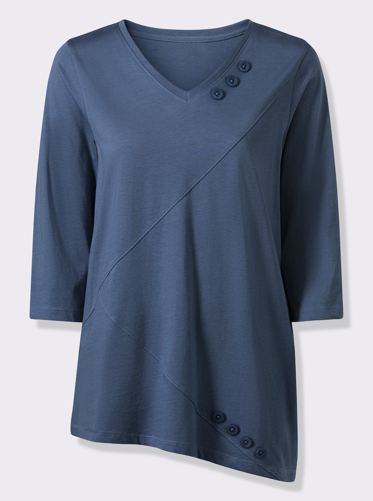 Longshirt - jeansblau