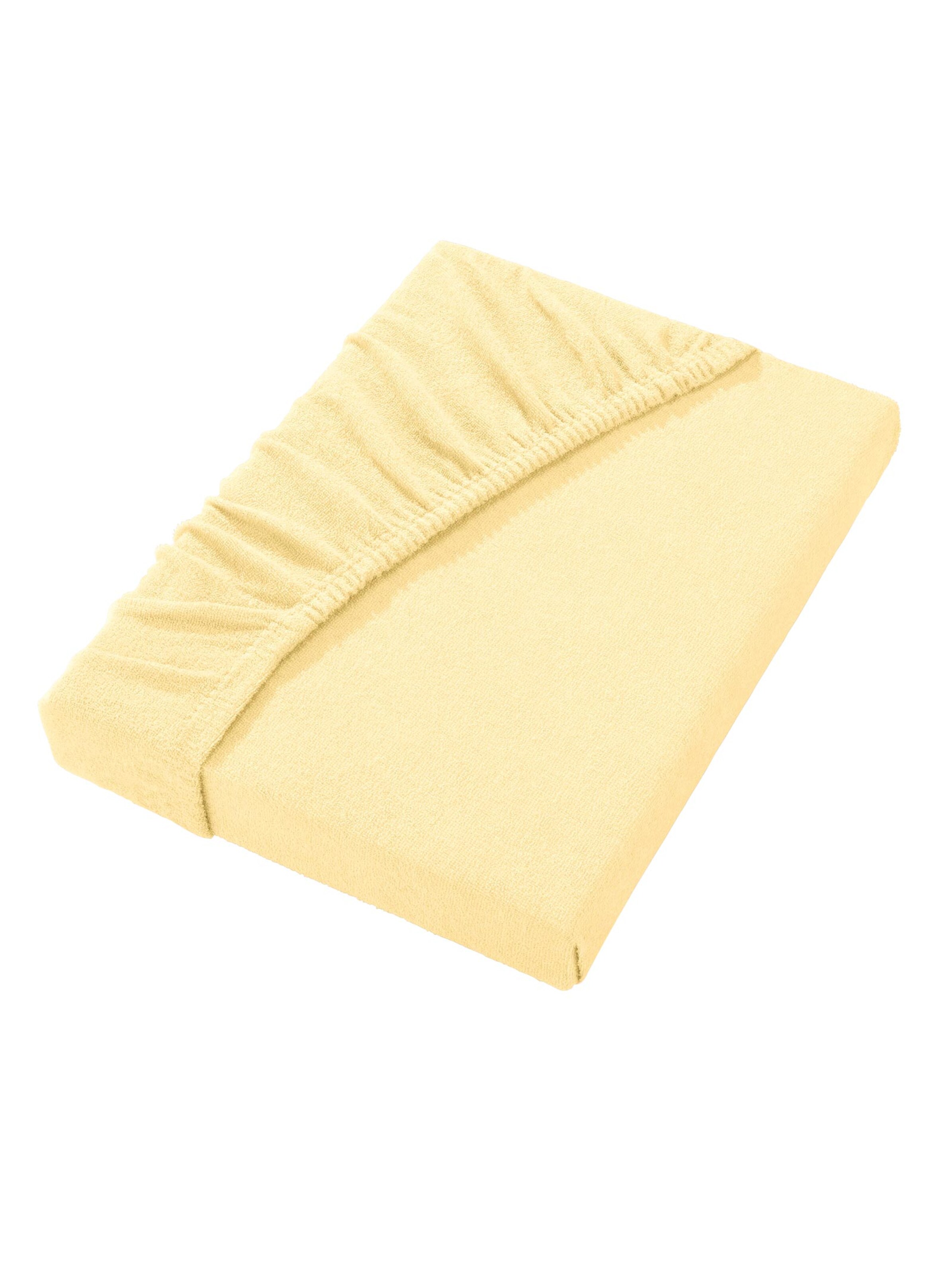 Spannbetttuch - vanillegelb