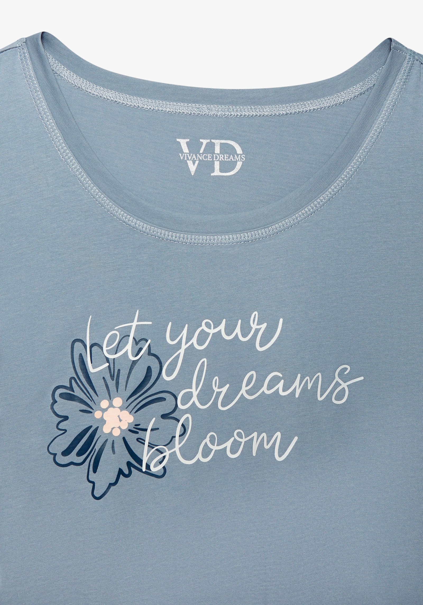 Vivance Dreams Pyjamaoberteil - graublau