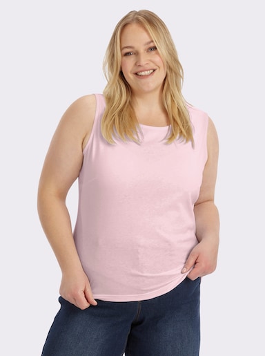Trägertop mit Rundhals-Ausschnitt - rosé