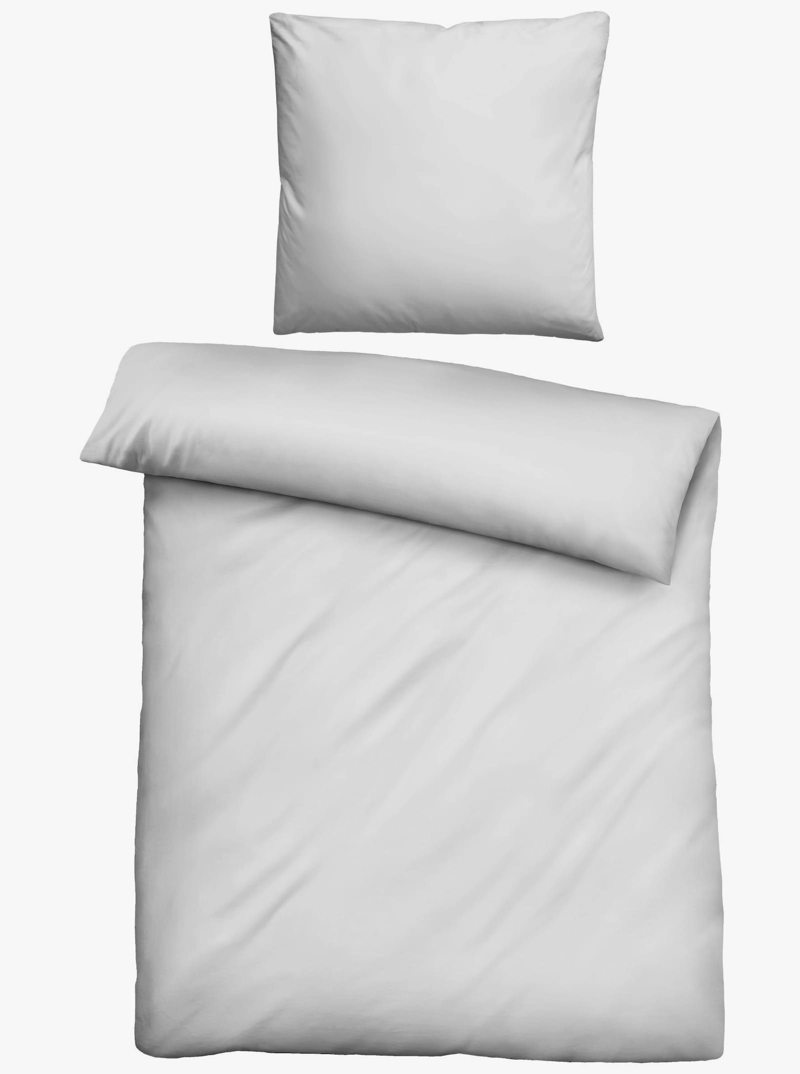 Biberna Bettwäsche - hellgrau