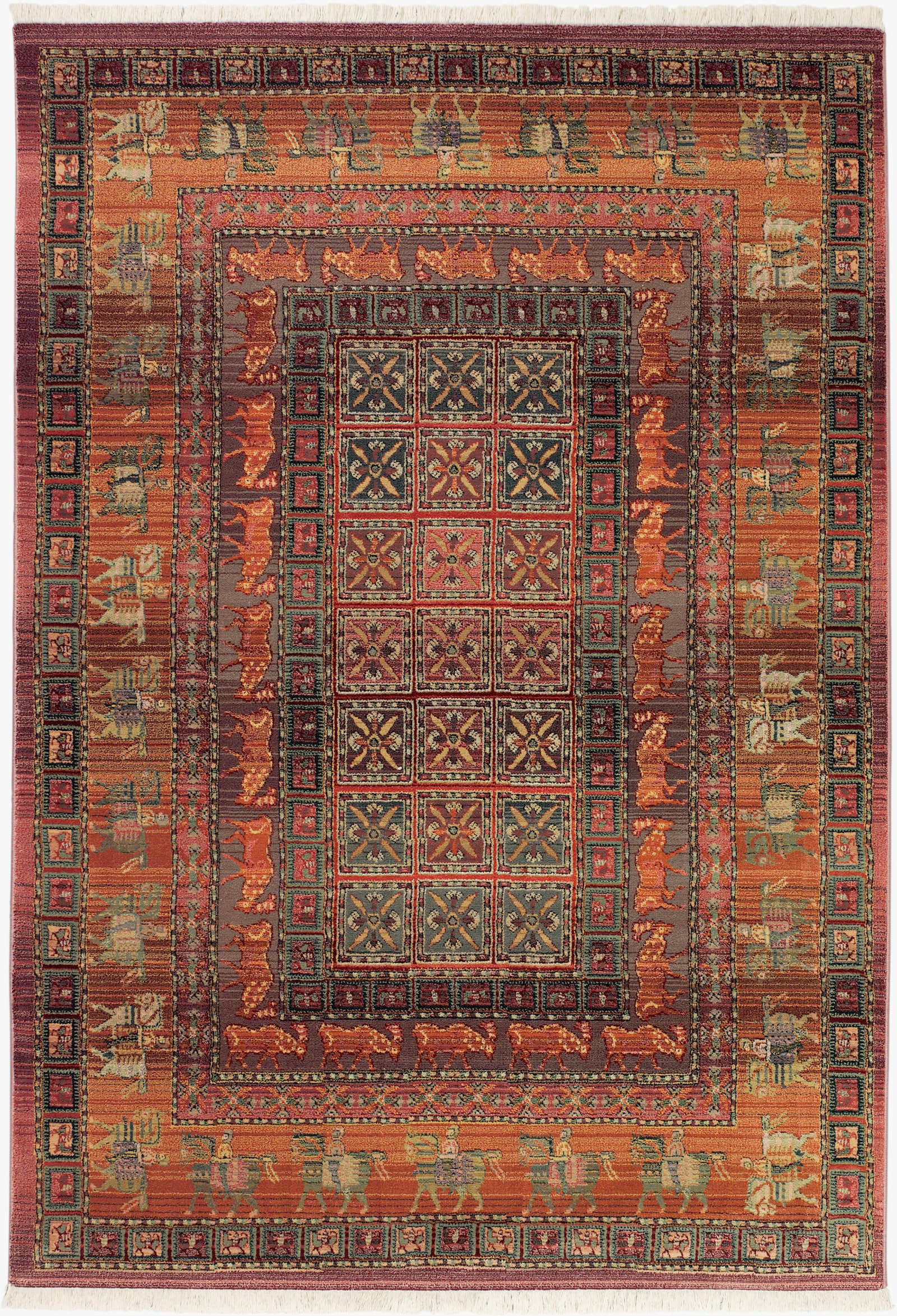 heine home Tapis tissé - multicolore-terre cuite