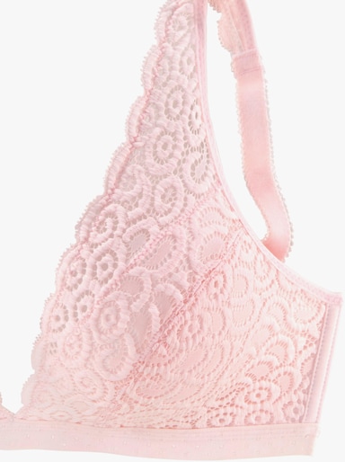 petite fleur Bralette-BH - puder+schwarz