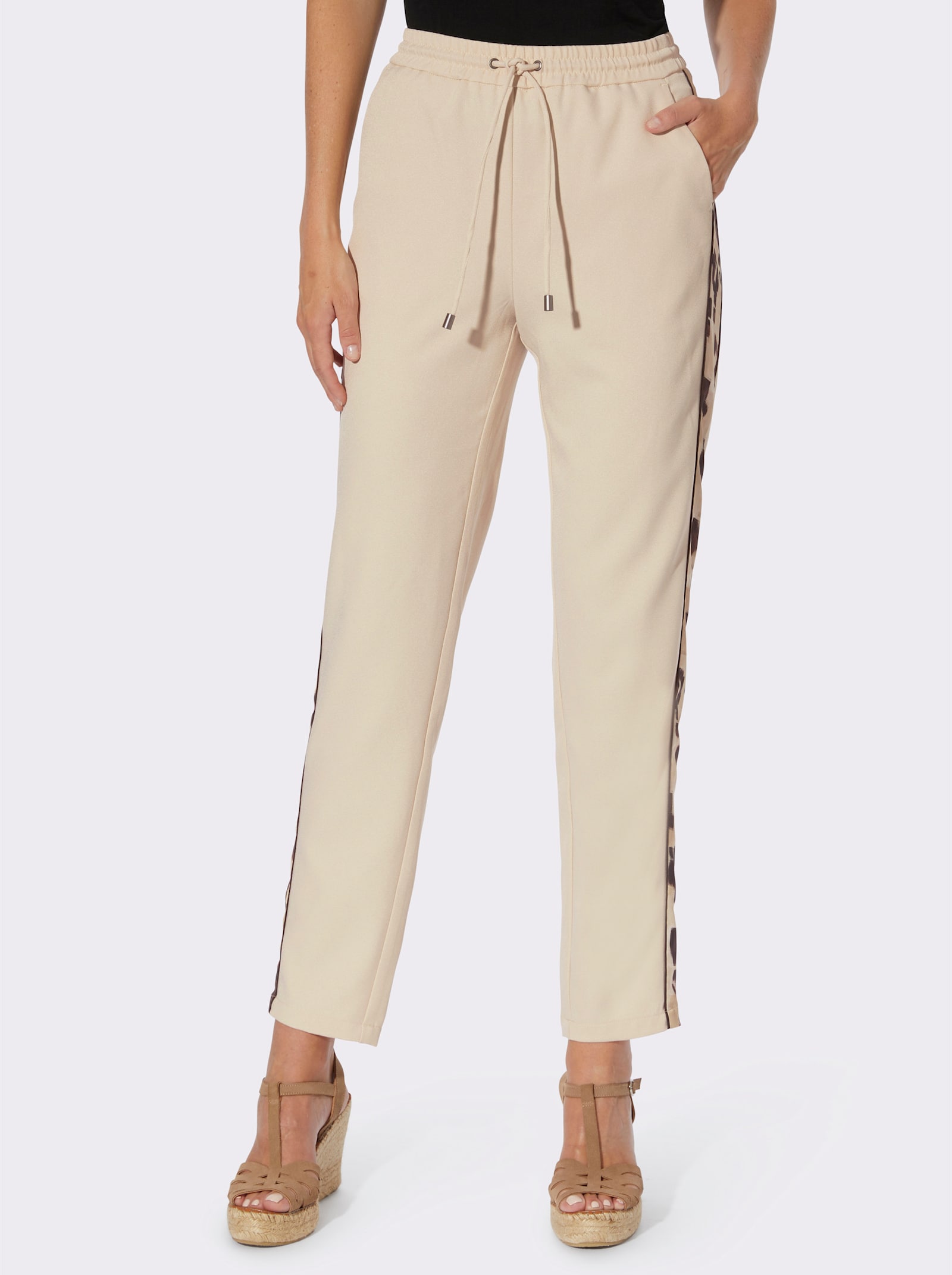 heine 7/8-Hose in Karottenform - sand
