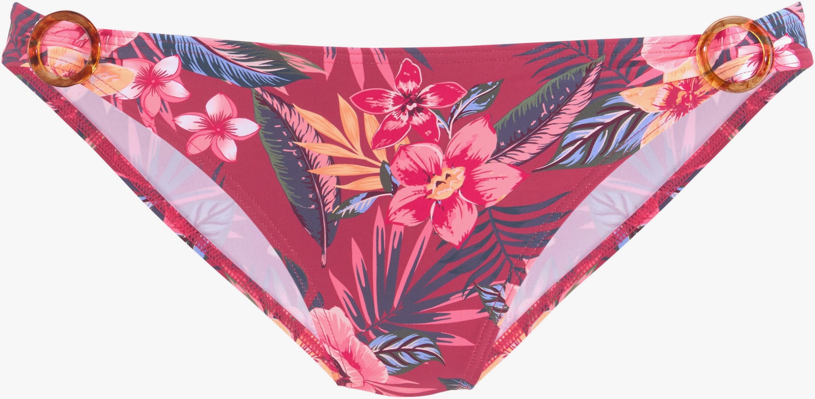 s.Oliver Bikini-Hose - rostrot-bedruckt