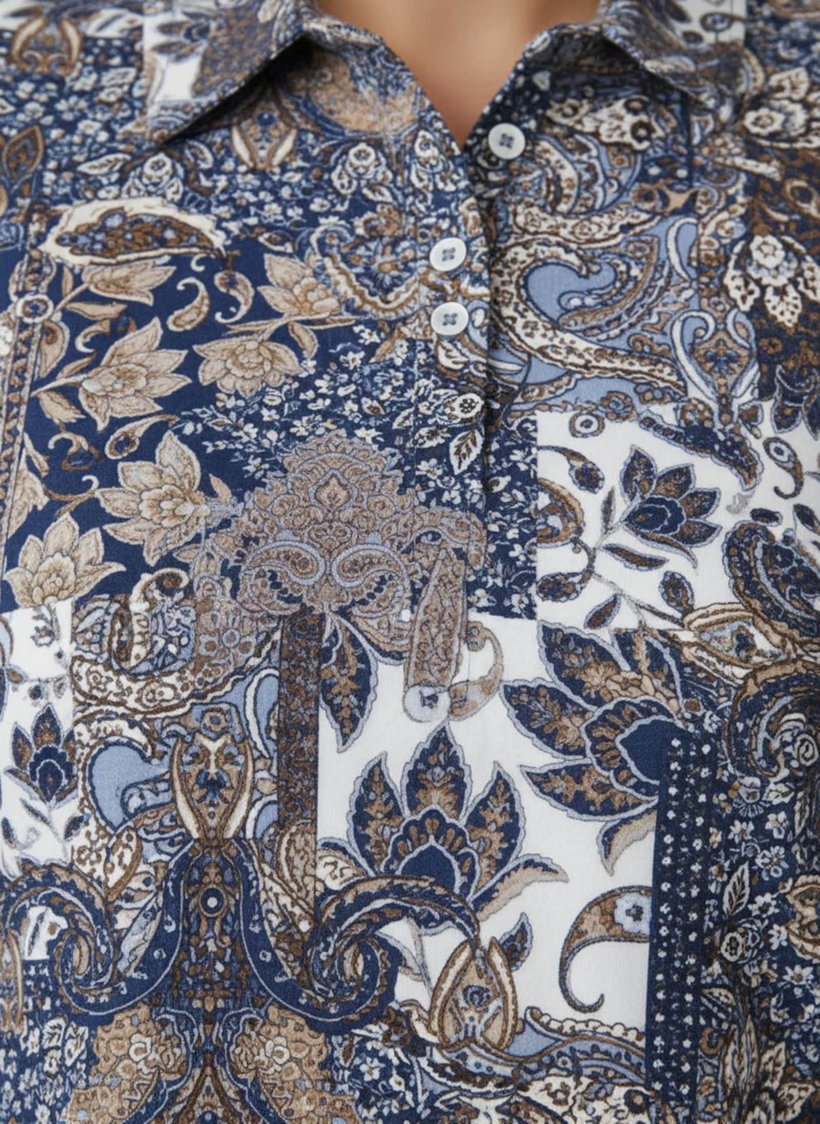 Print-Shirt mit Paisley-Dessin - taubenblau-bedruckt