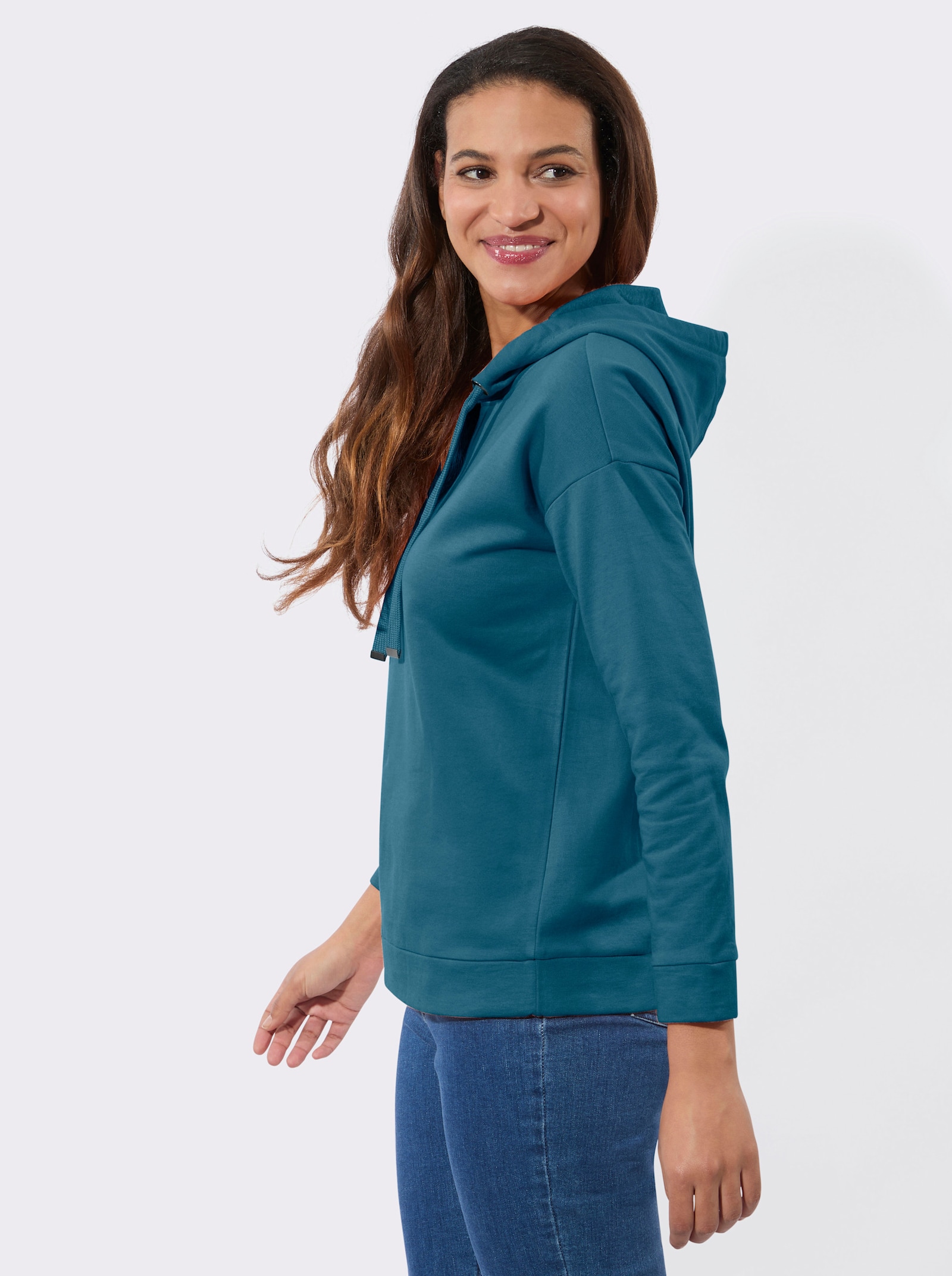 Sweatshirt mit Kapuze - topas