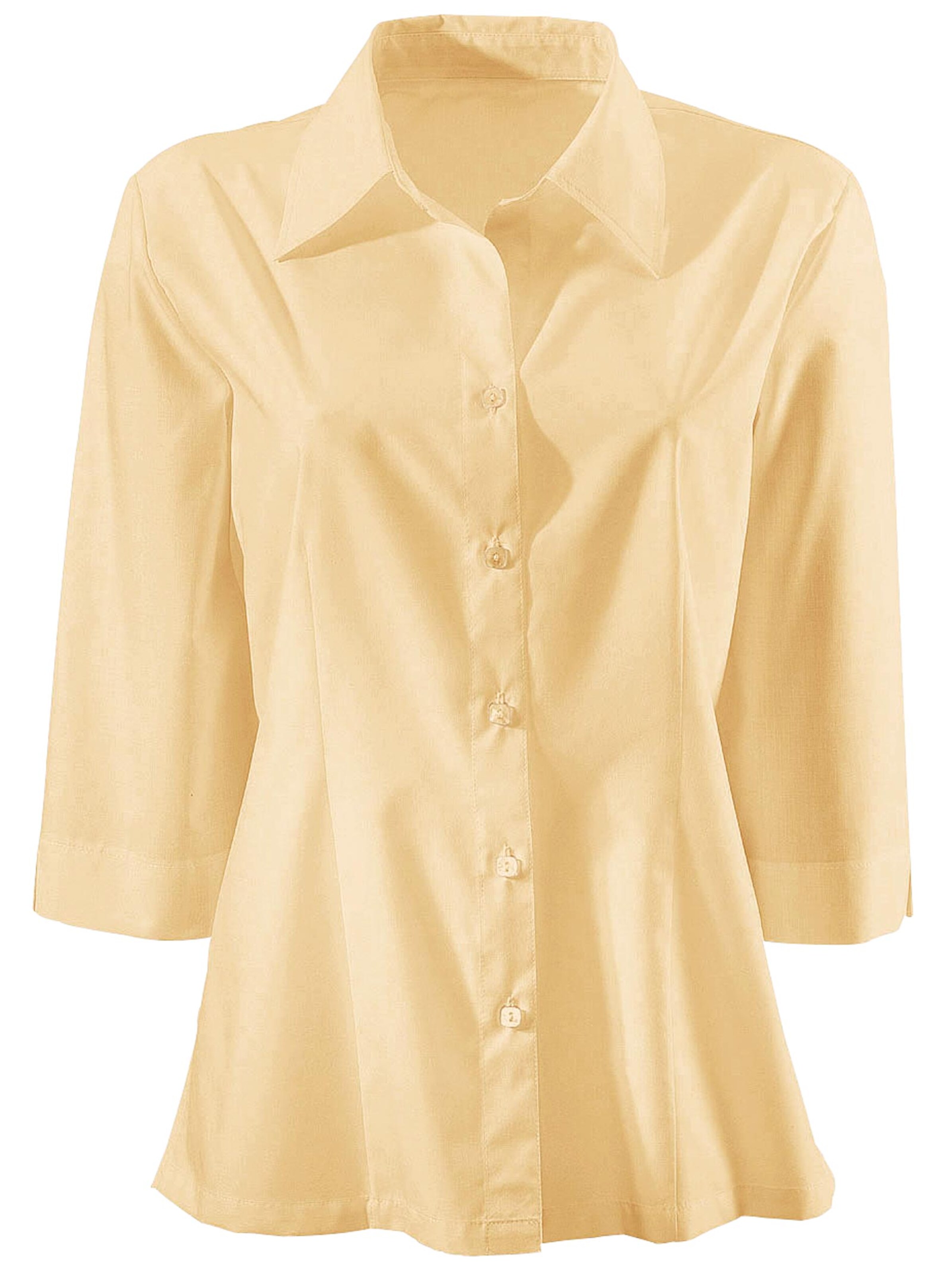 Hemdbluse - vanillegelb