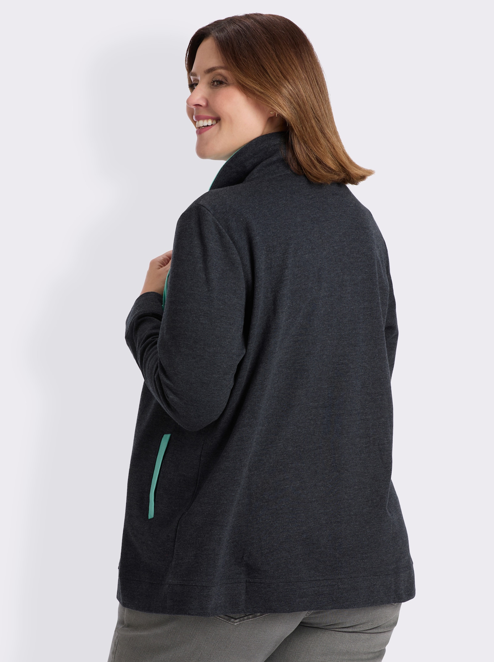 feel good Jacke - marine-meliert