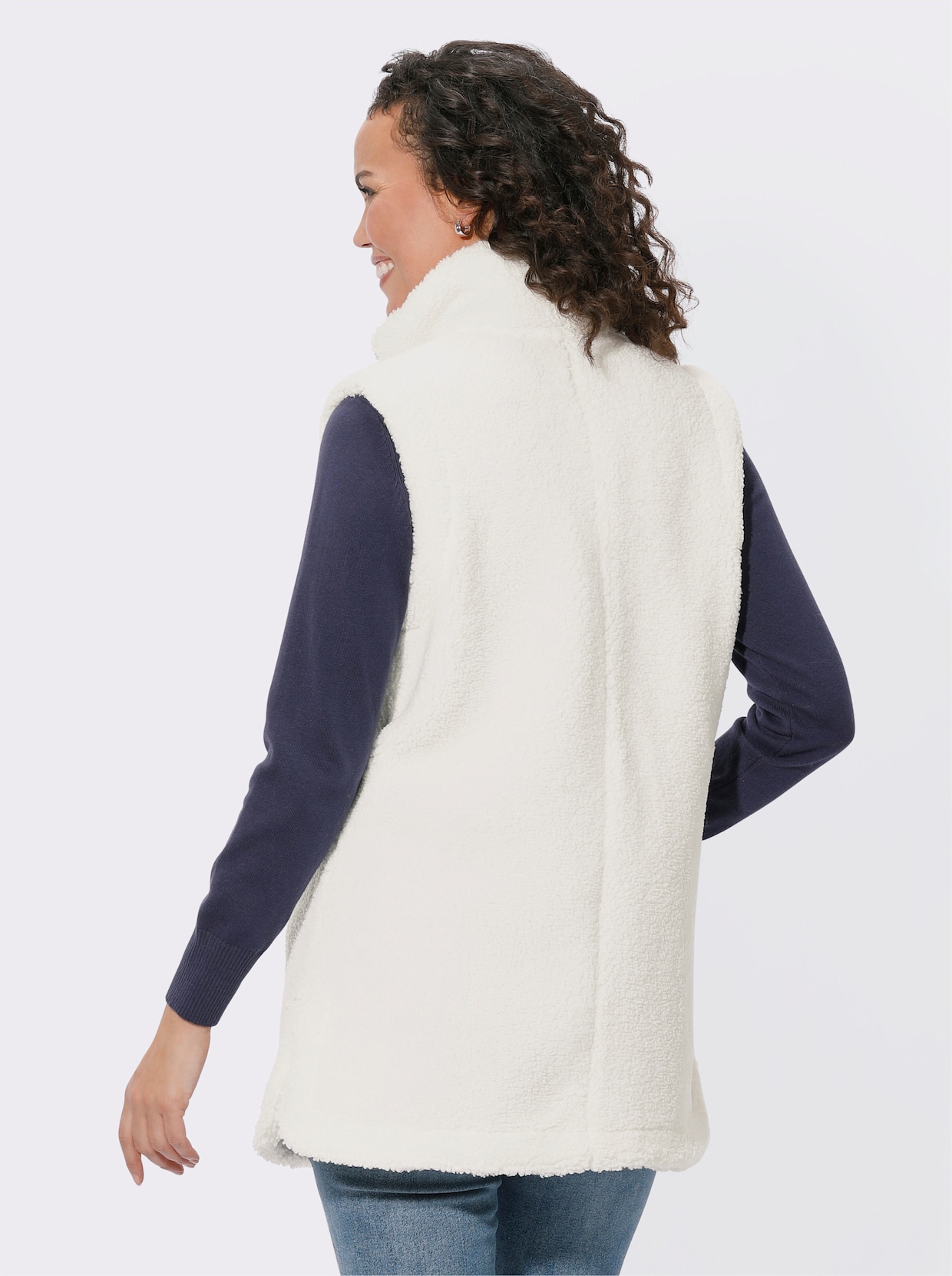 Fleecegilet - ecru