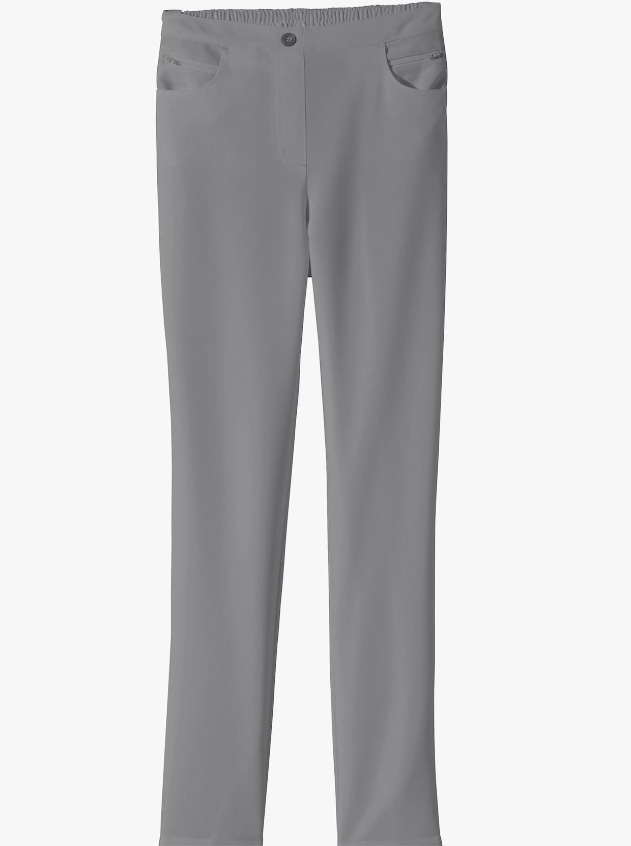 Bengalinhose mit Zierreißverschlüssen - grau