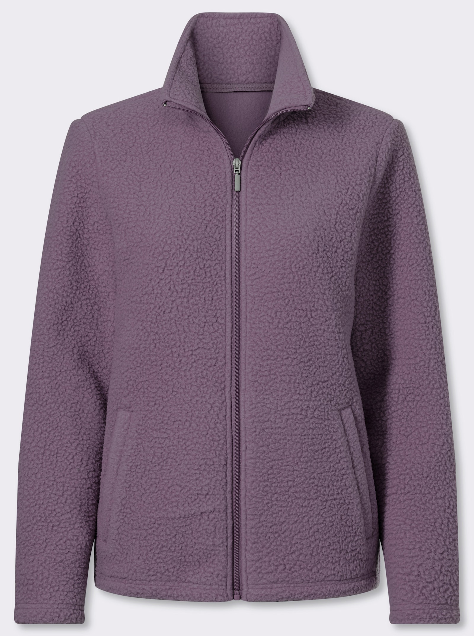 Fleecejacke mit Stehkragen - feige