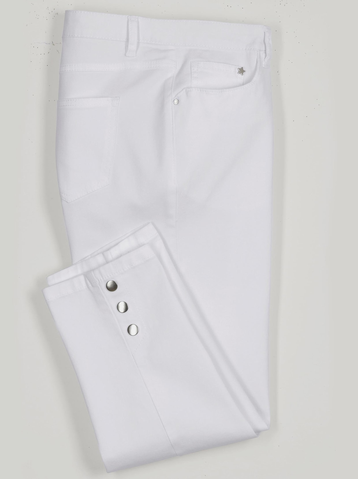 pantalon extensible - blanc