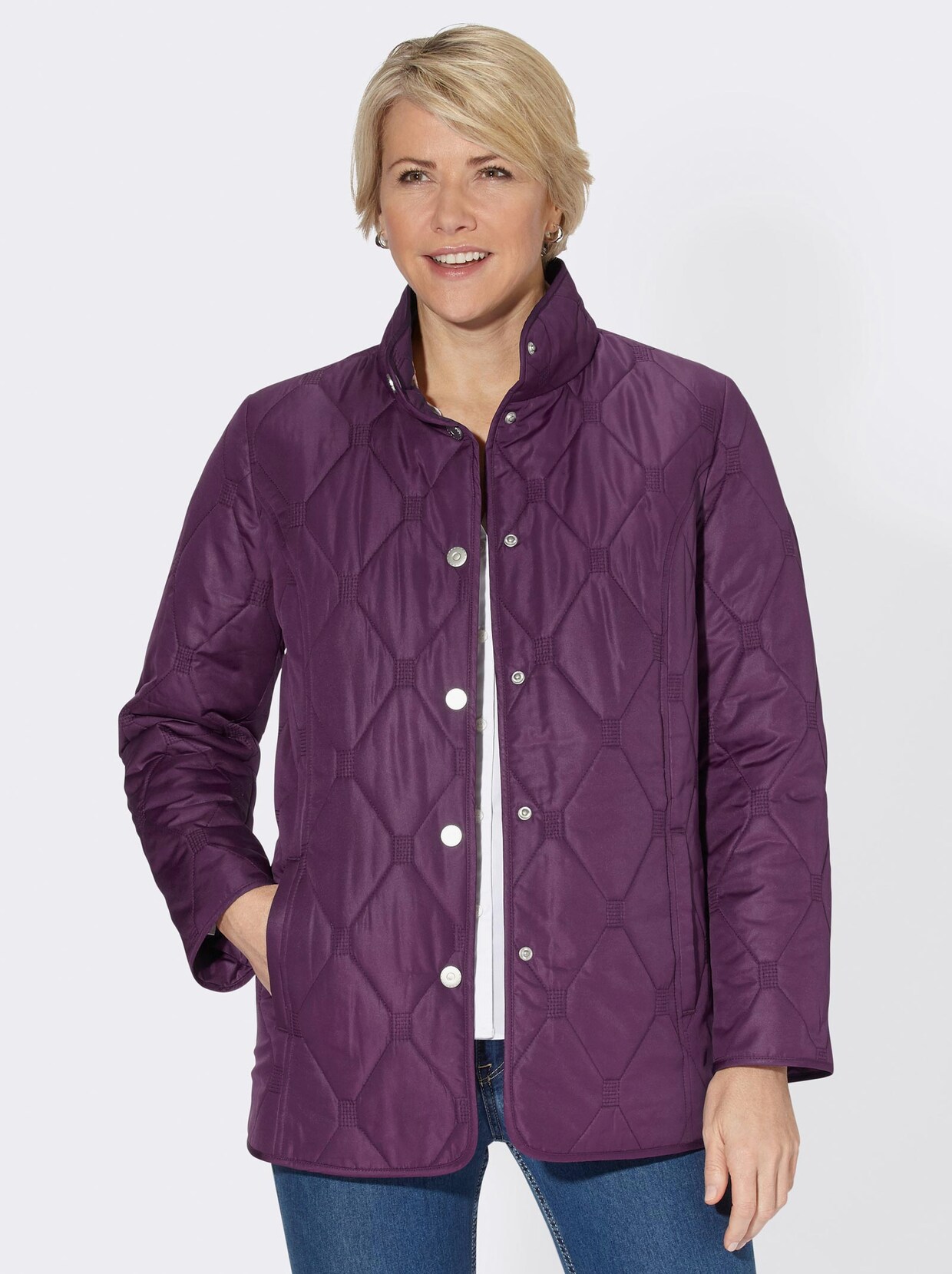 Steppjacke - traube