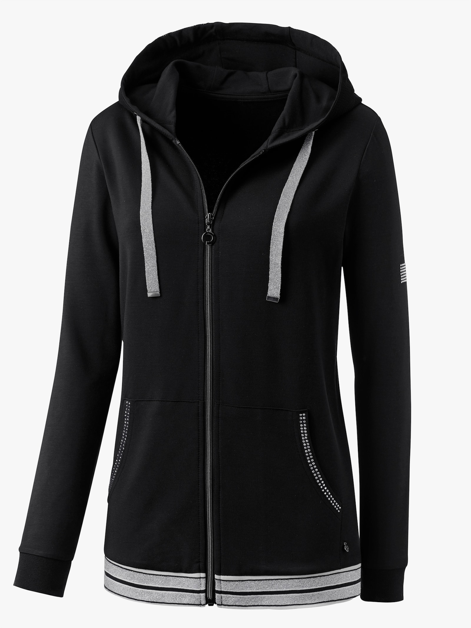 CREATION L PREMIUM Veste en modal et viscose - noir