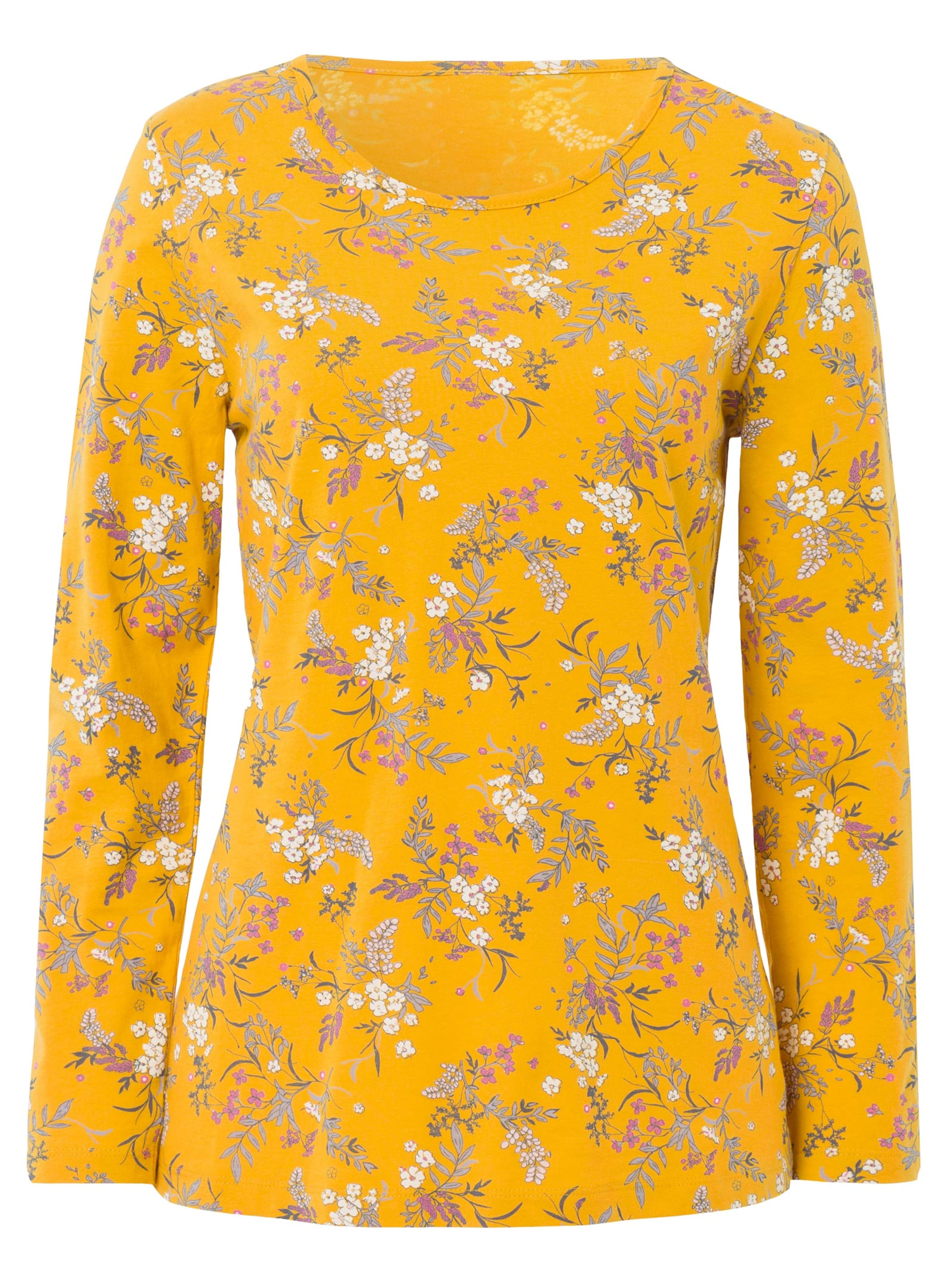 Shirt - ocker-bedruckt