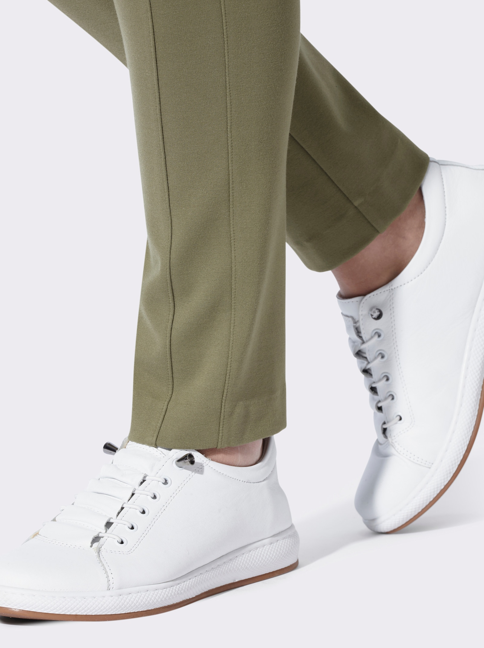 heine Jerseyhose mit Dehnbund - khaki