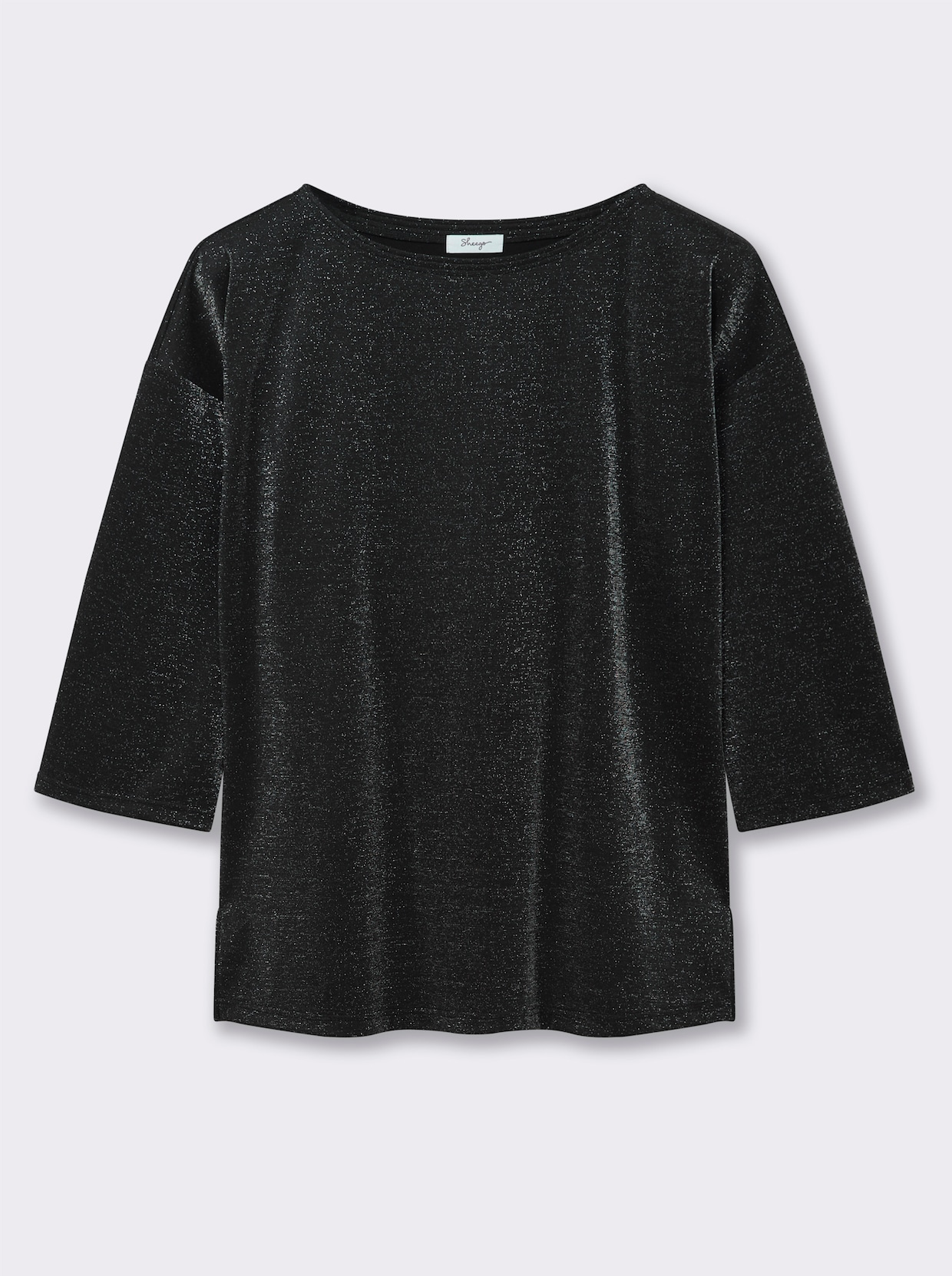 sheego Sweatshirt - zwart