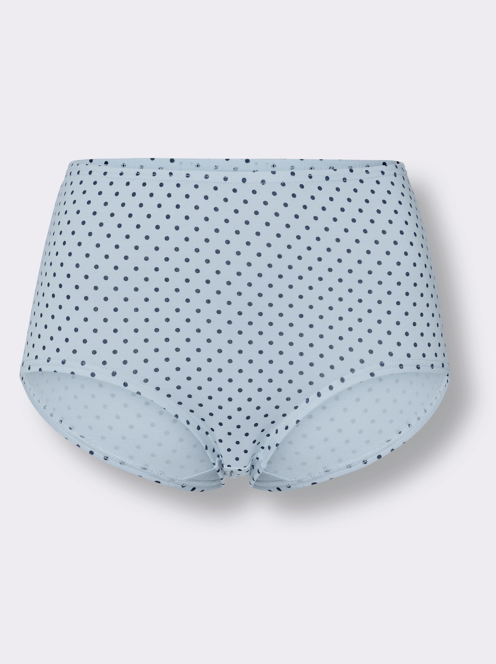 Taillenslip mit Baumwollzwickel - nachtblau-hellblau